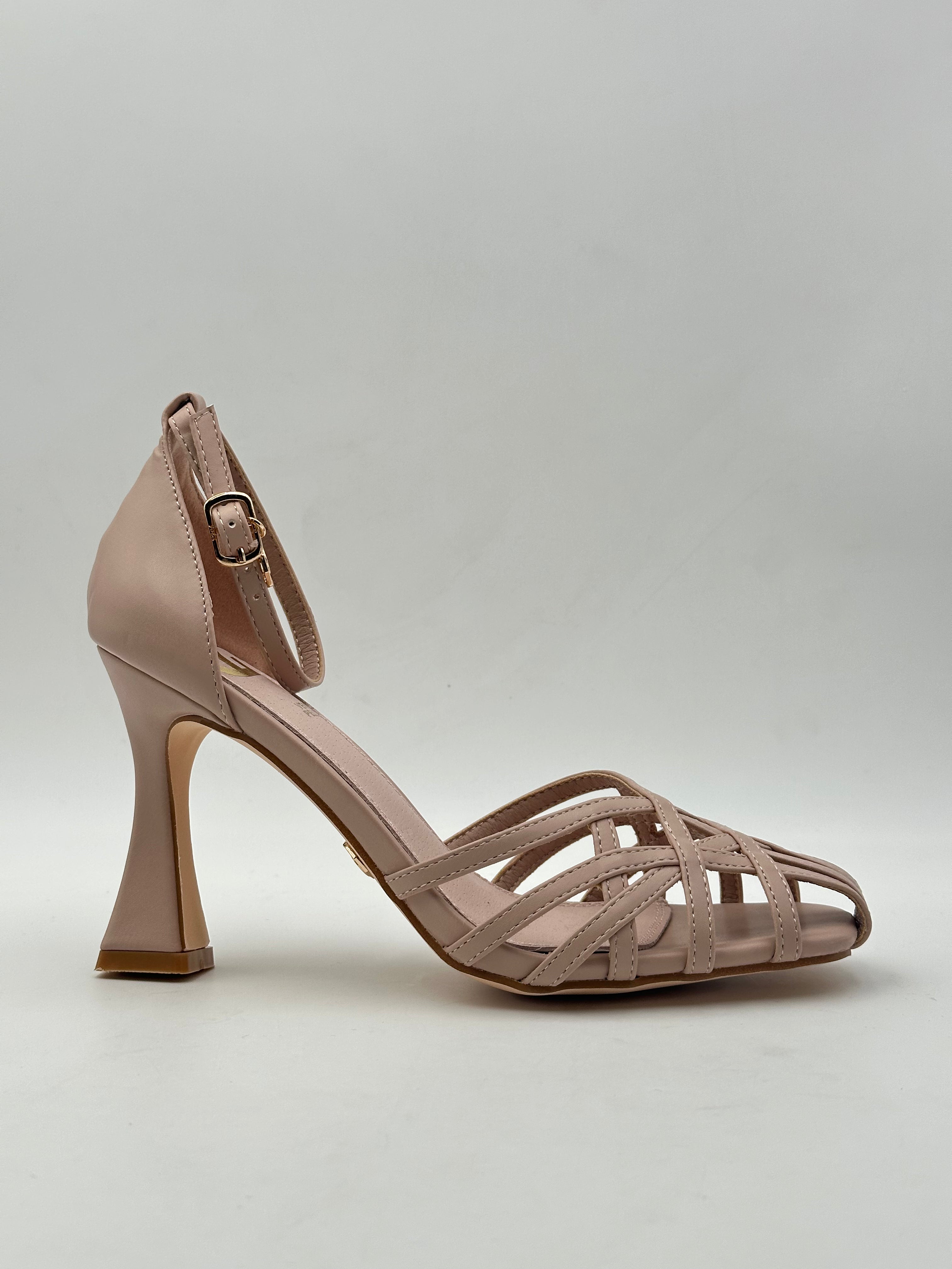 Gold&Gold - Sandalo con fibbia NERO/NUDE