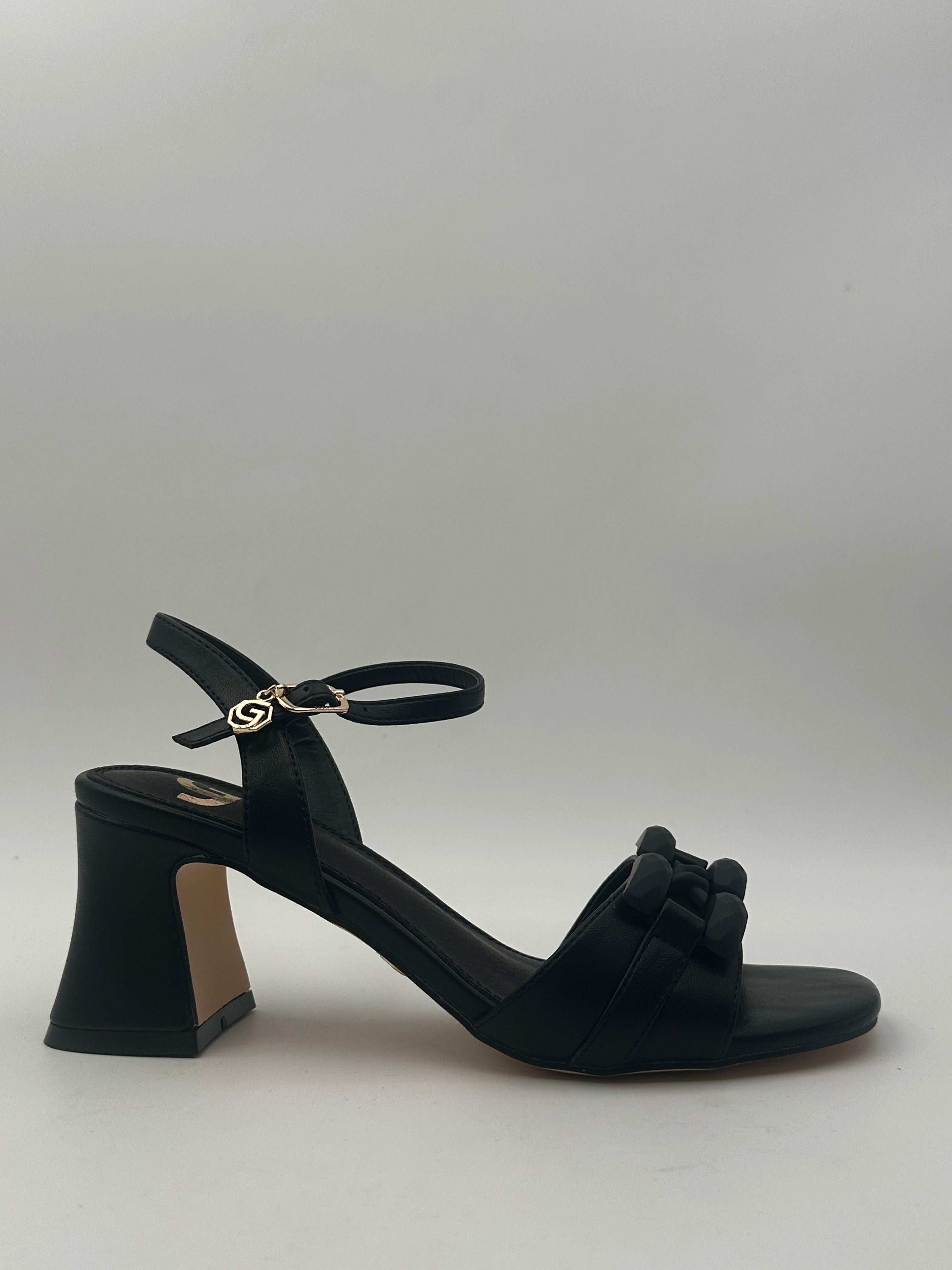 Gold&Gold - Sandalo Tacco con Fibbia - DONNA