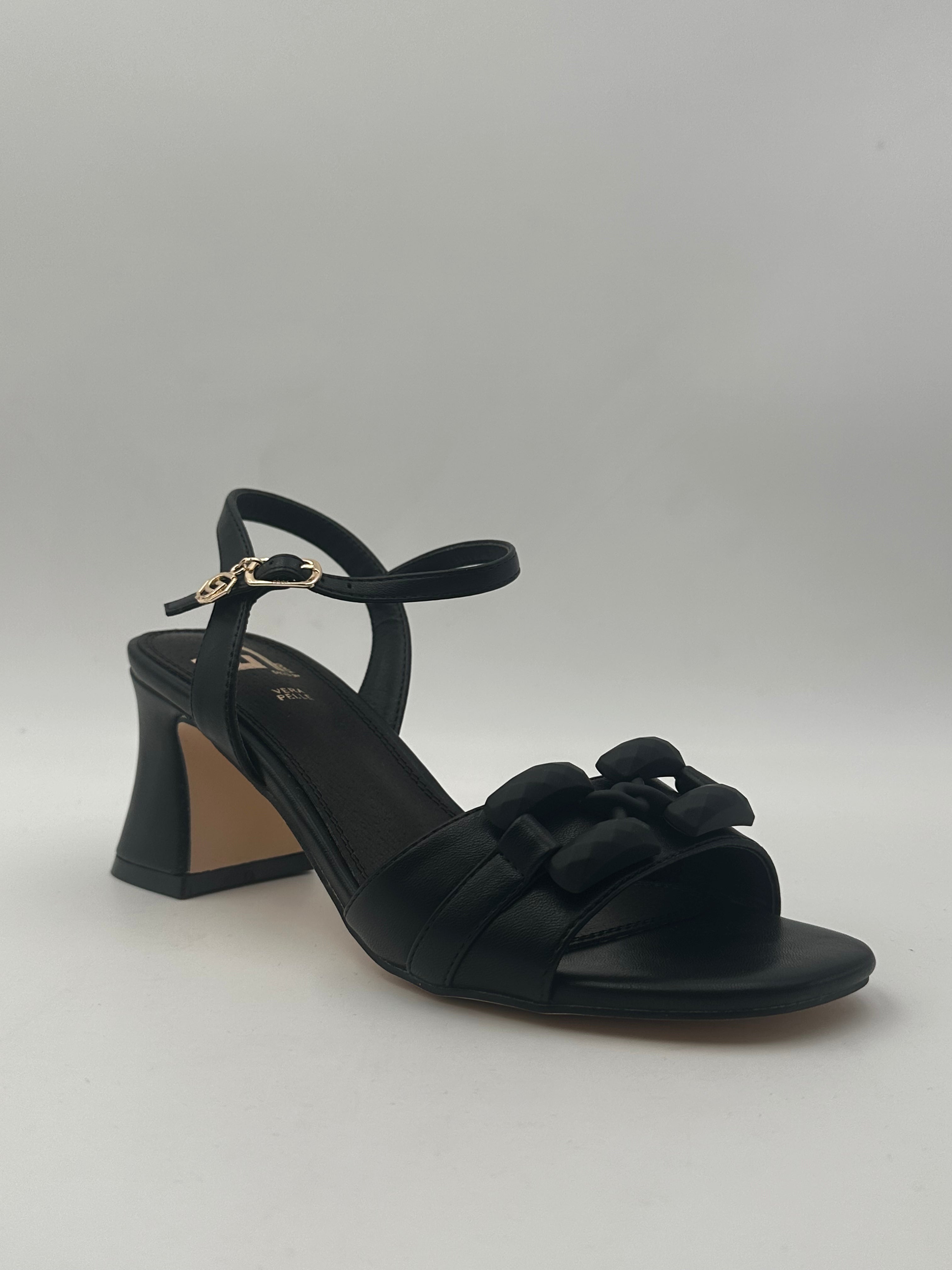 Gold&Gold - Sandalo Tacco con Fibbia - DONNA