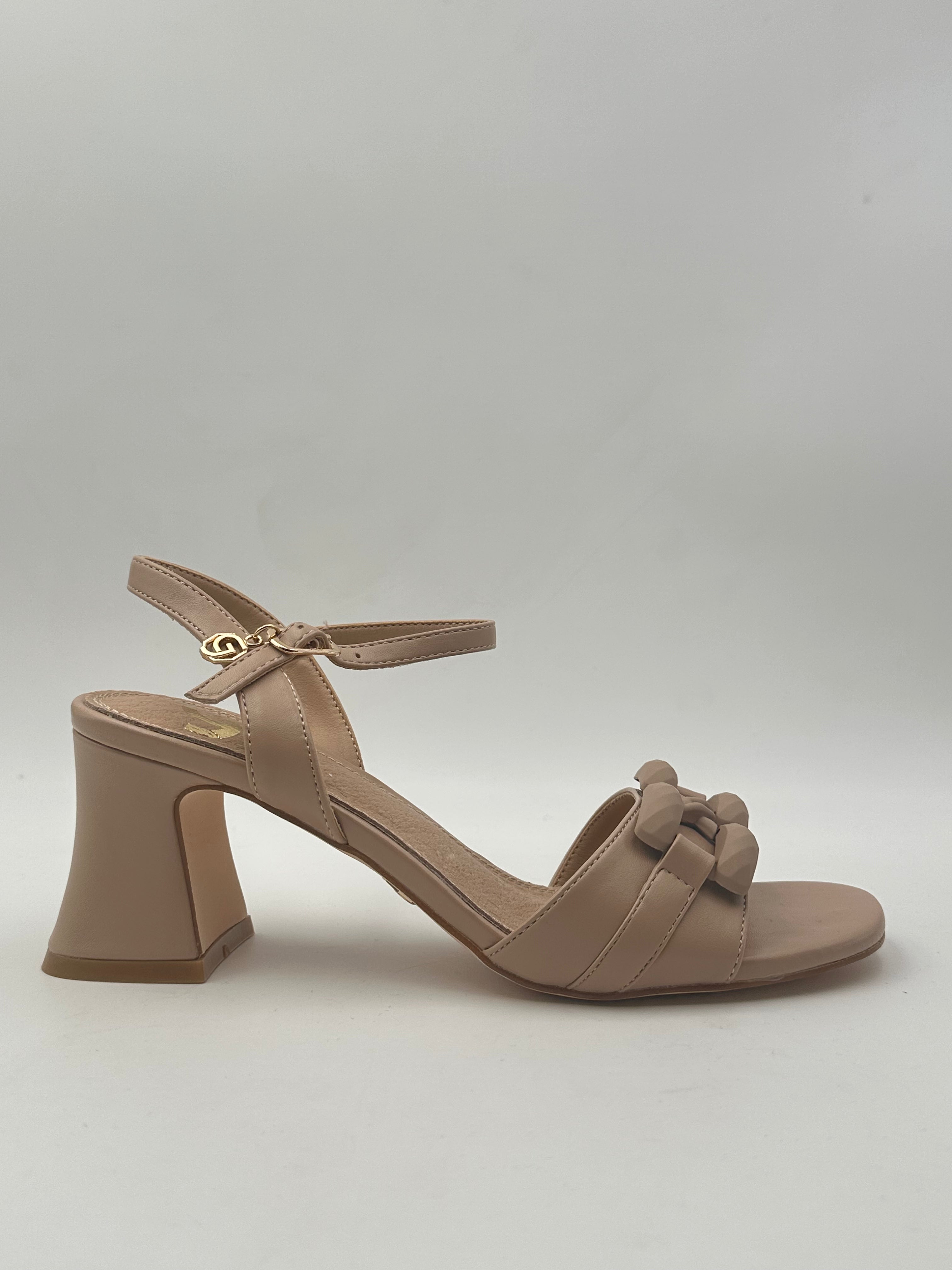Gold&Gold - Sandalo Tacco con Fibbia - DONNA