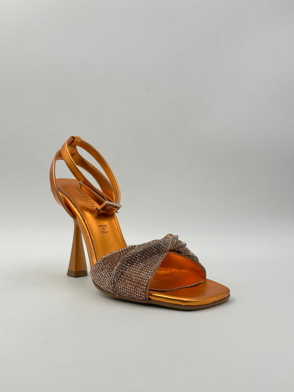 Pregunta - Sandali Strass - Papaya/Orange