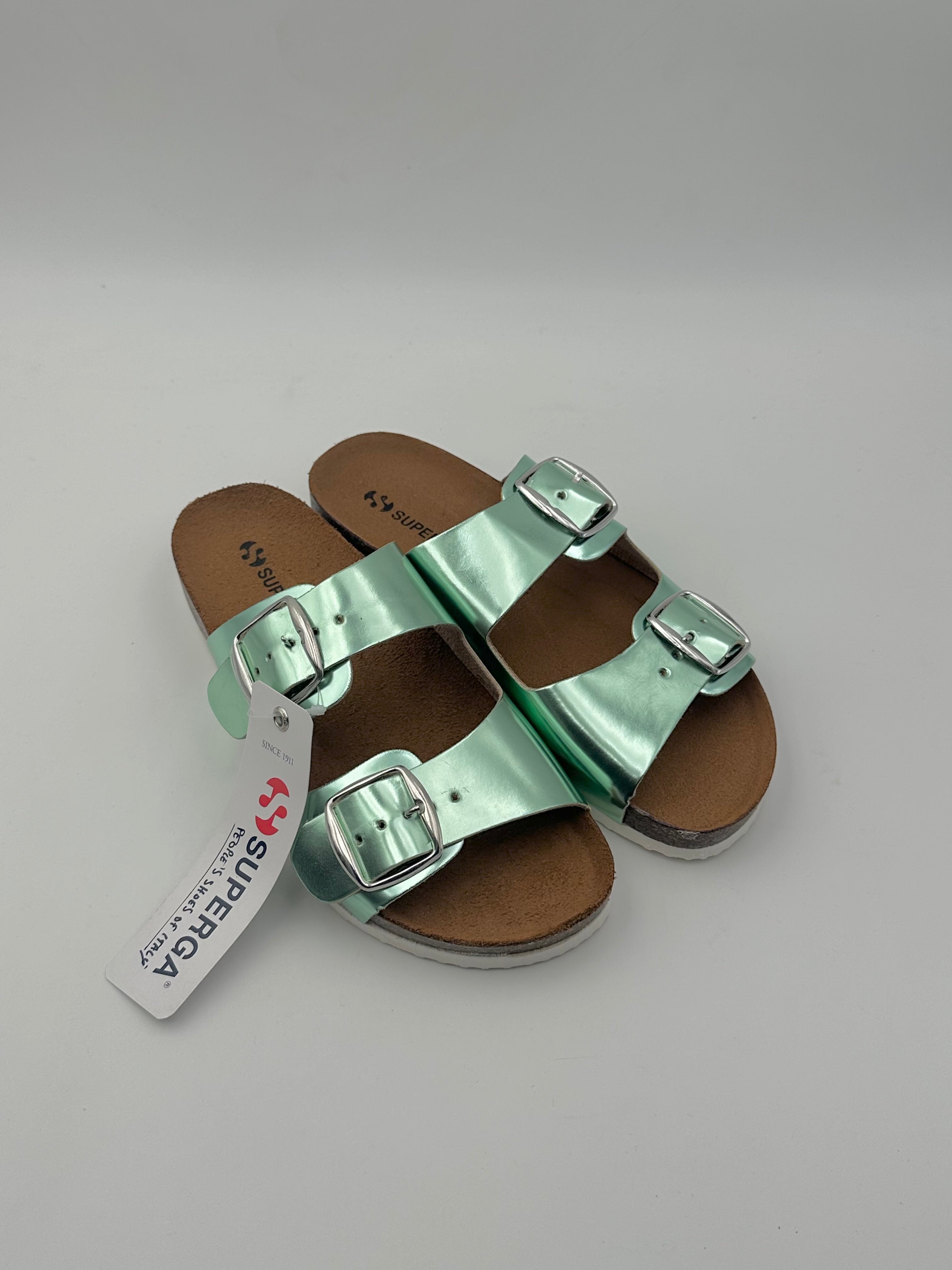 Superga - Sandali Birk Laminati - Donna