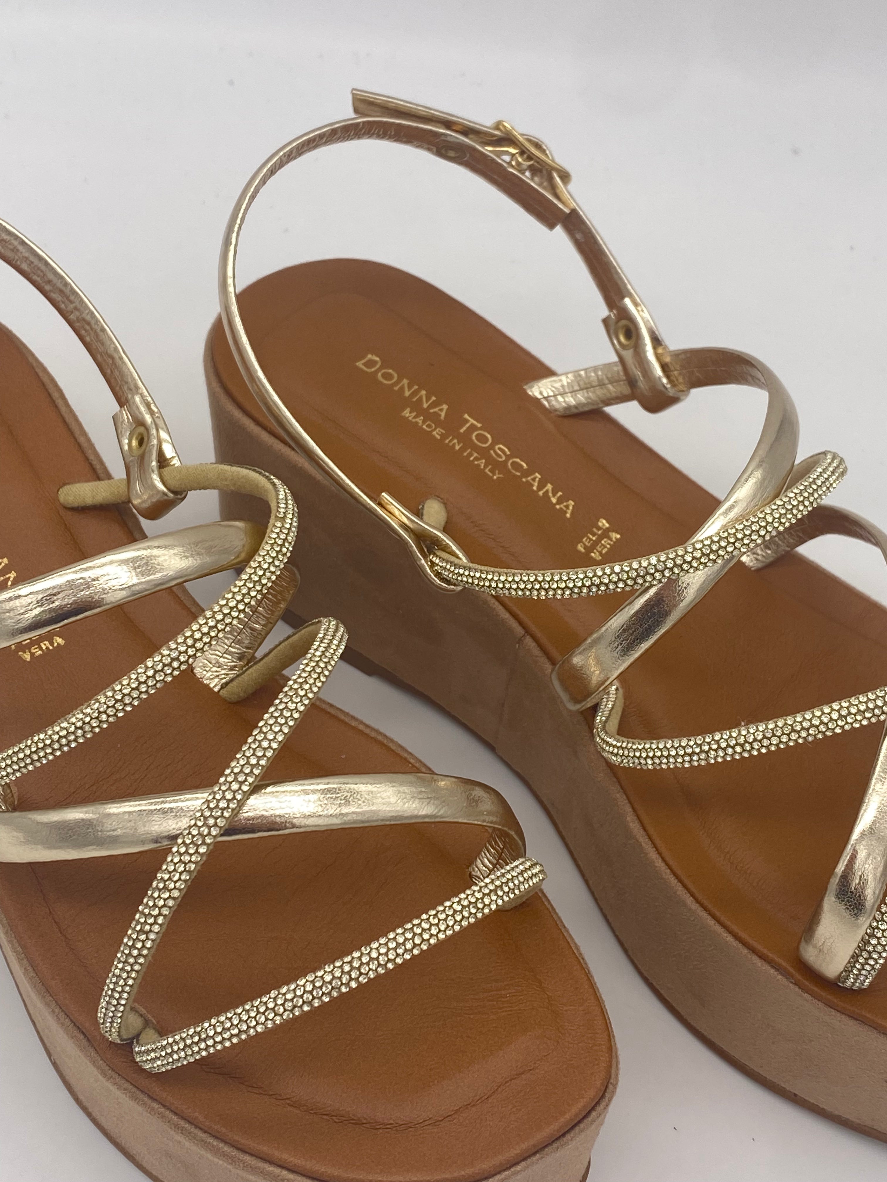 DONNA TOSCANA - Sandali Gioiello Oro - Donna