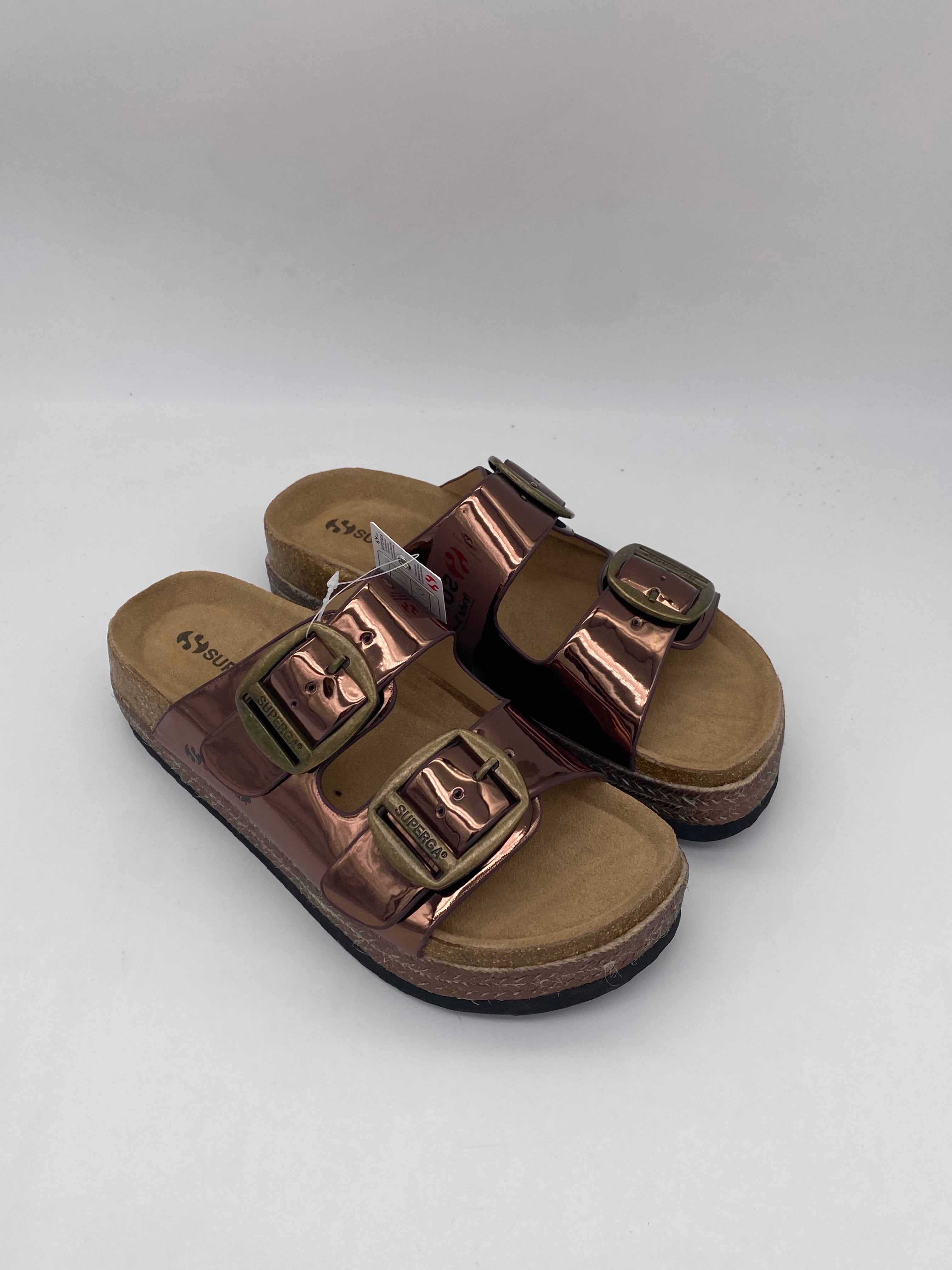 SUPERGA - Sandali Lucidi Platform - Donna