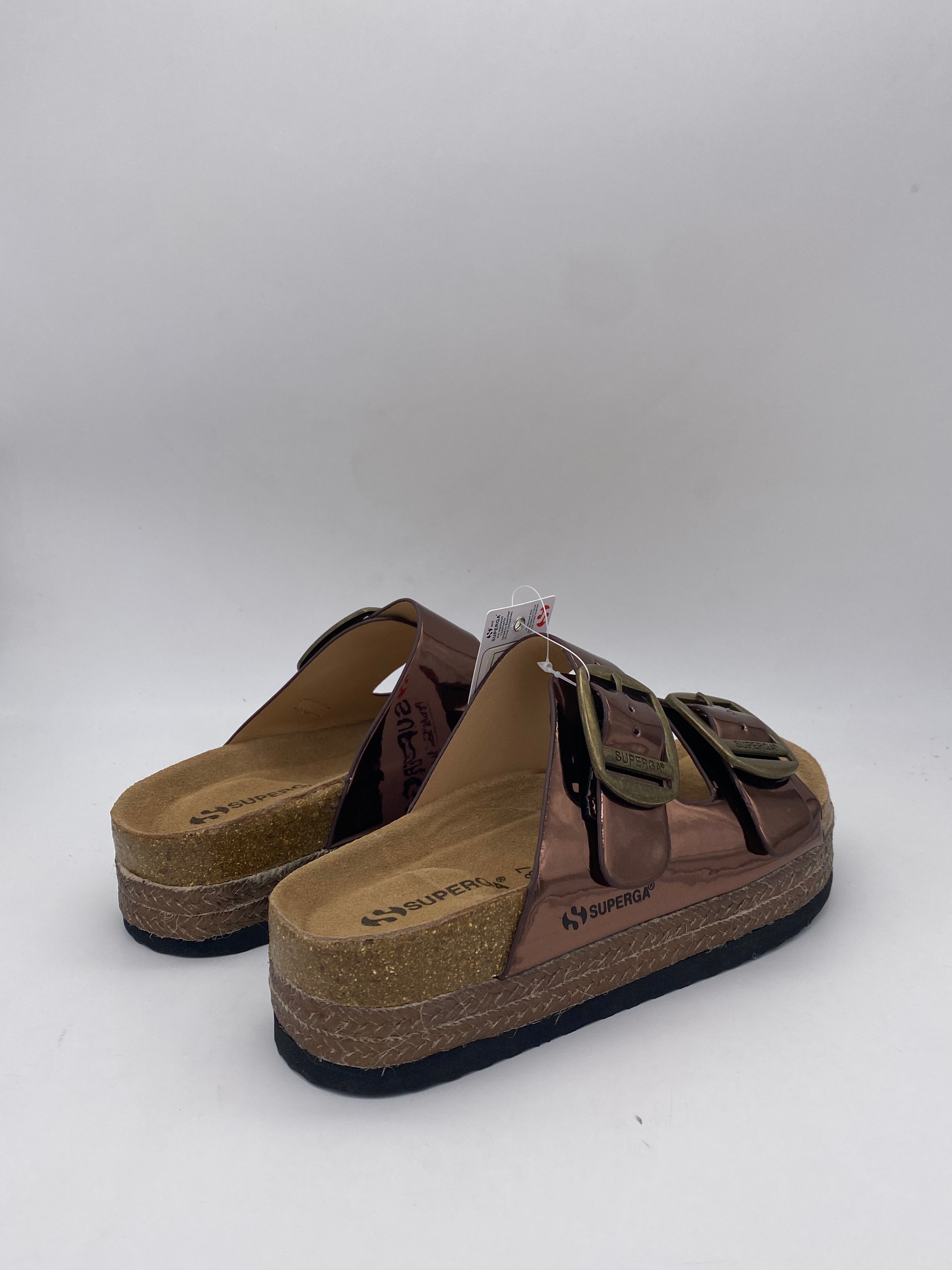 SUPERGA - Sandali Lucidi Platform - Donna