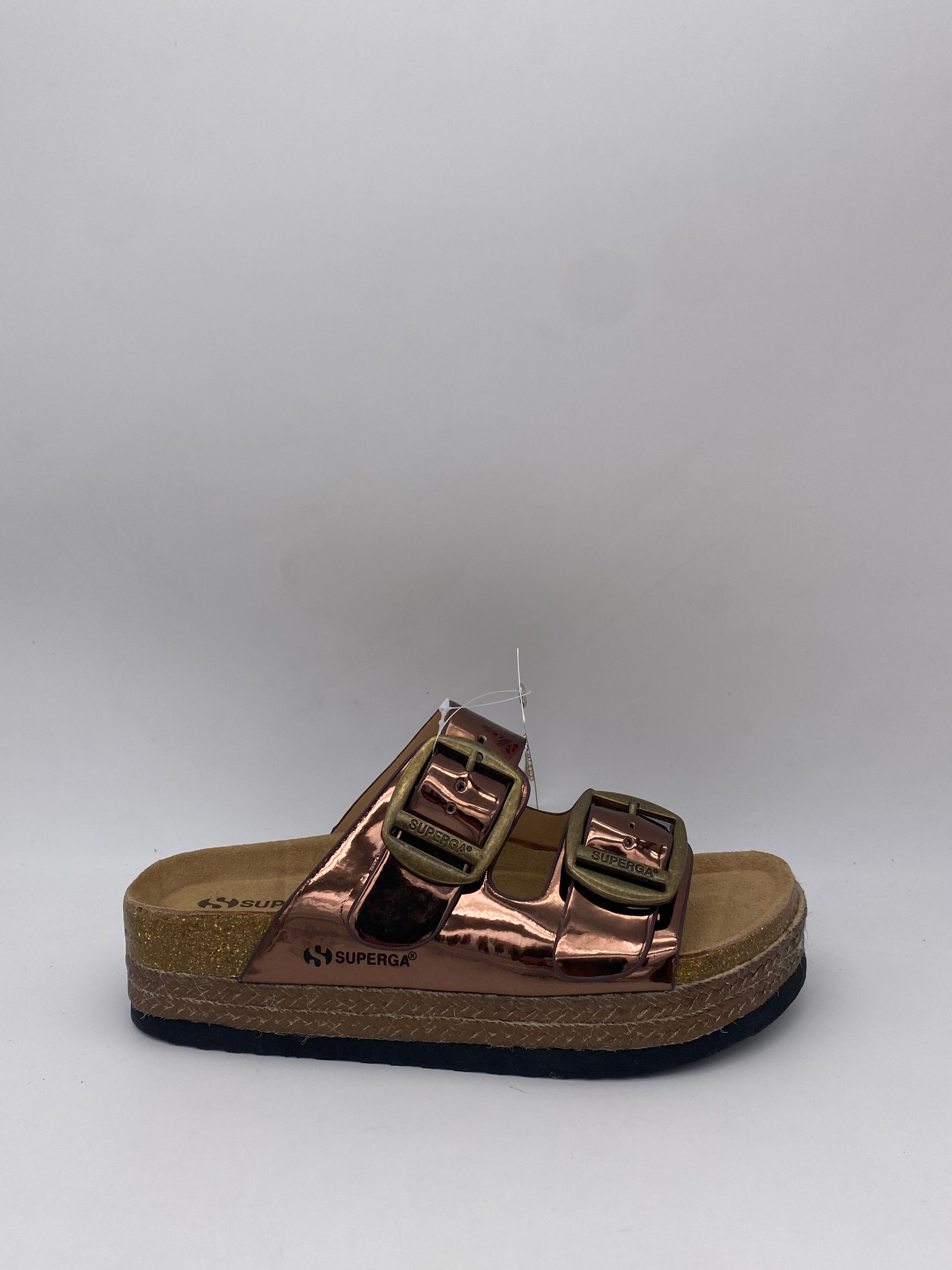 SUPERGA - Sandali Lucidi Platform - Donna