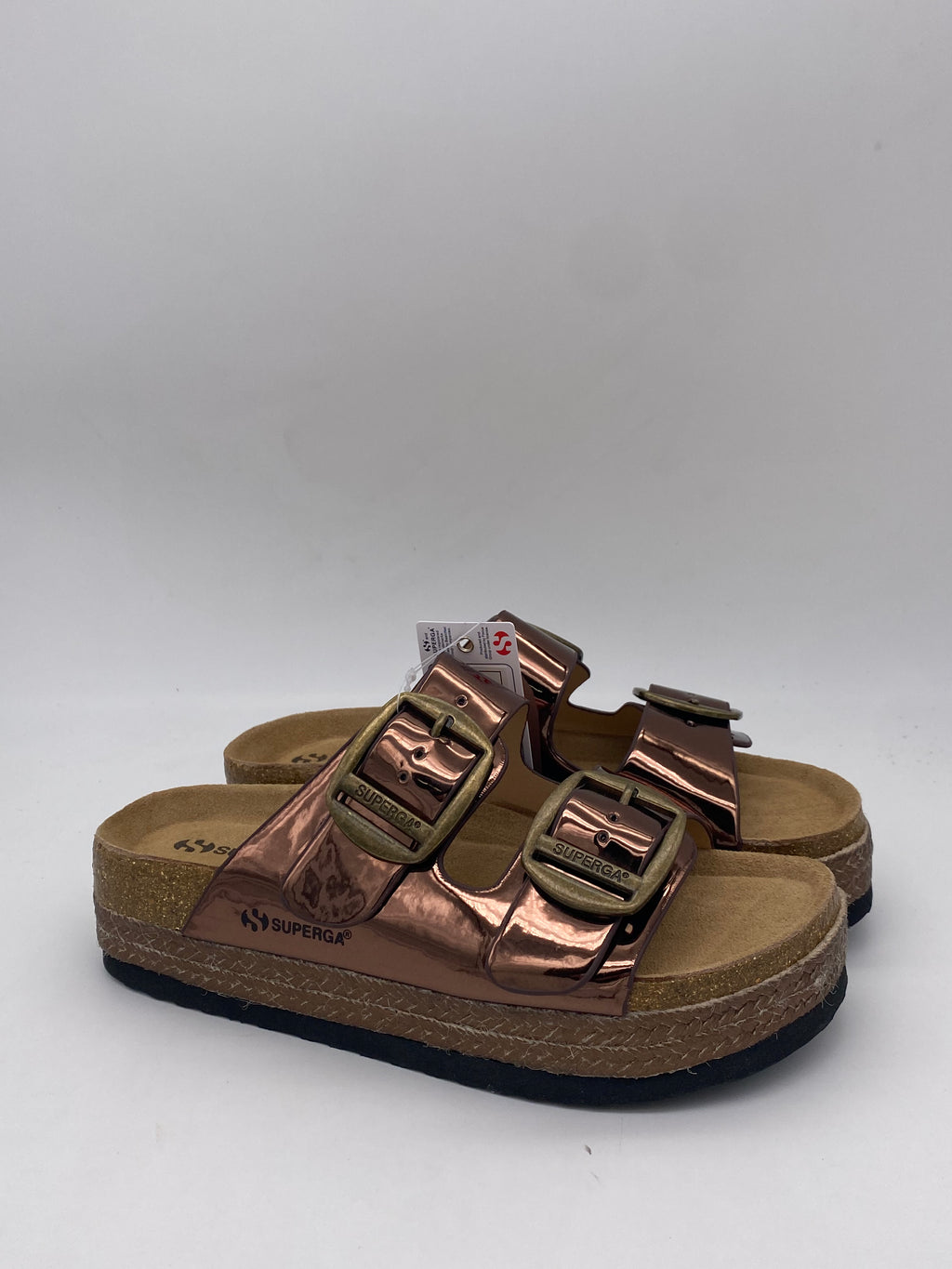 SUPERGA - Sandali Lucidi Platform - Donna