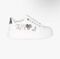 LAURA BIAGIOTTI SNEAKERS bianco argento\bianco beige