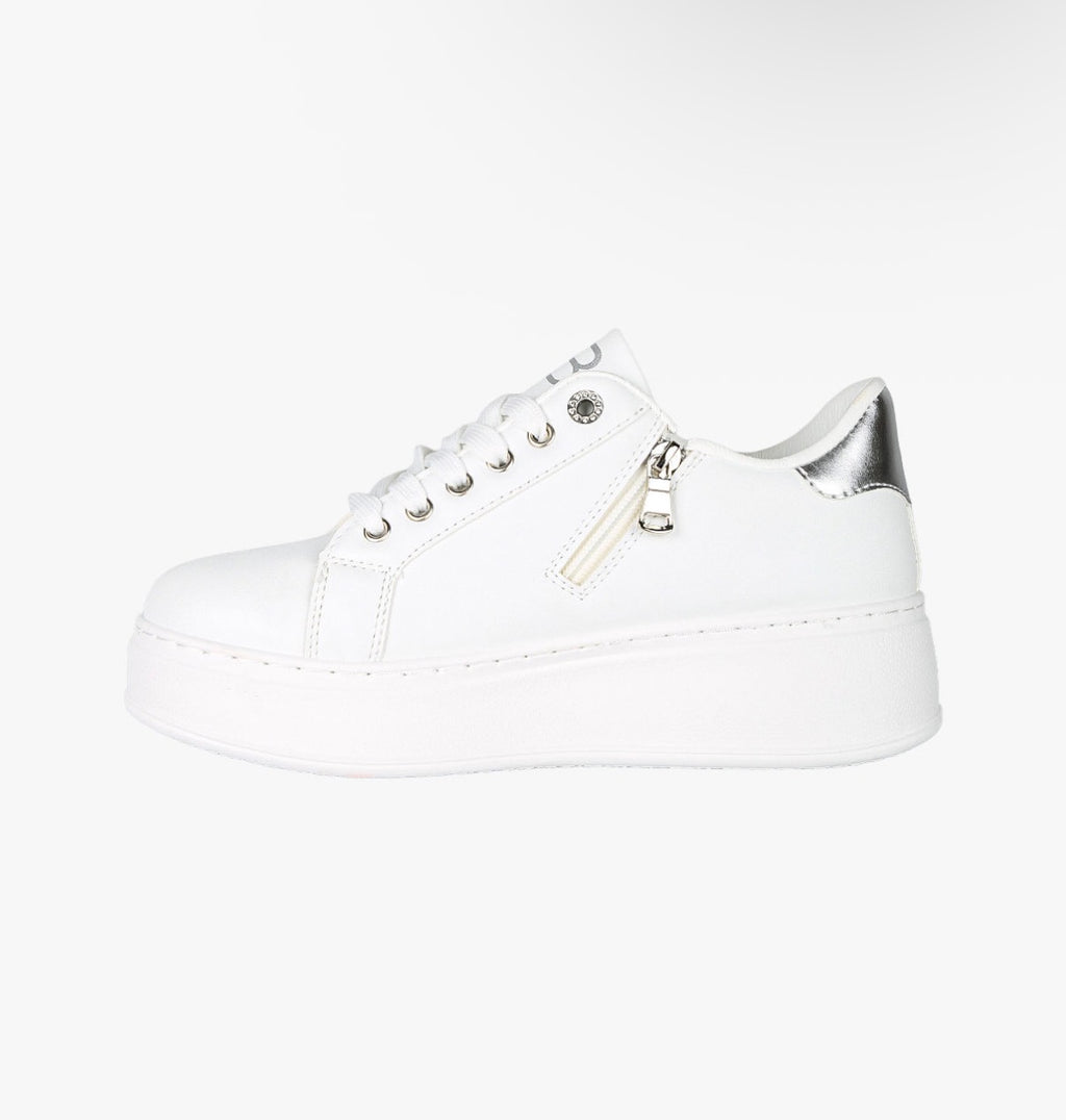 LAURA BIAGIOTTI SNEAKERS bianco argento\bianco beige