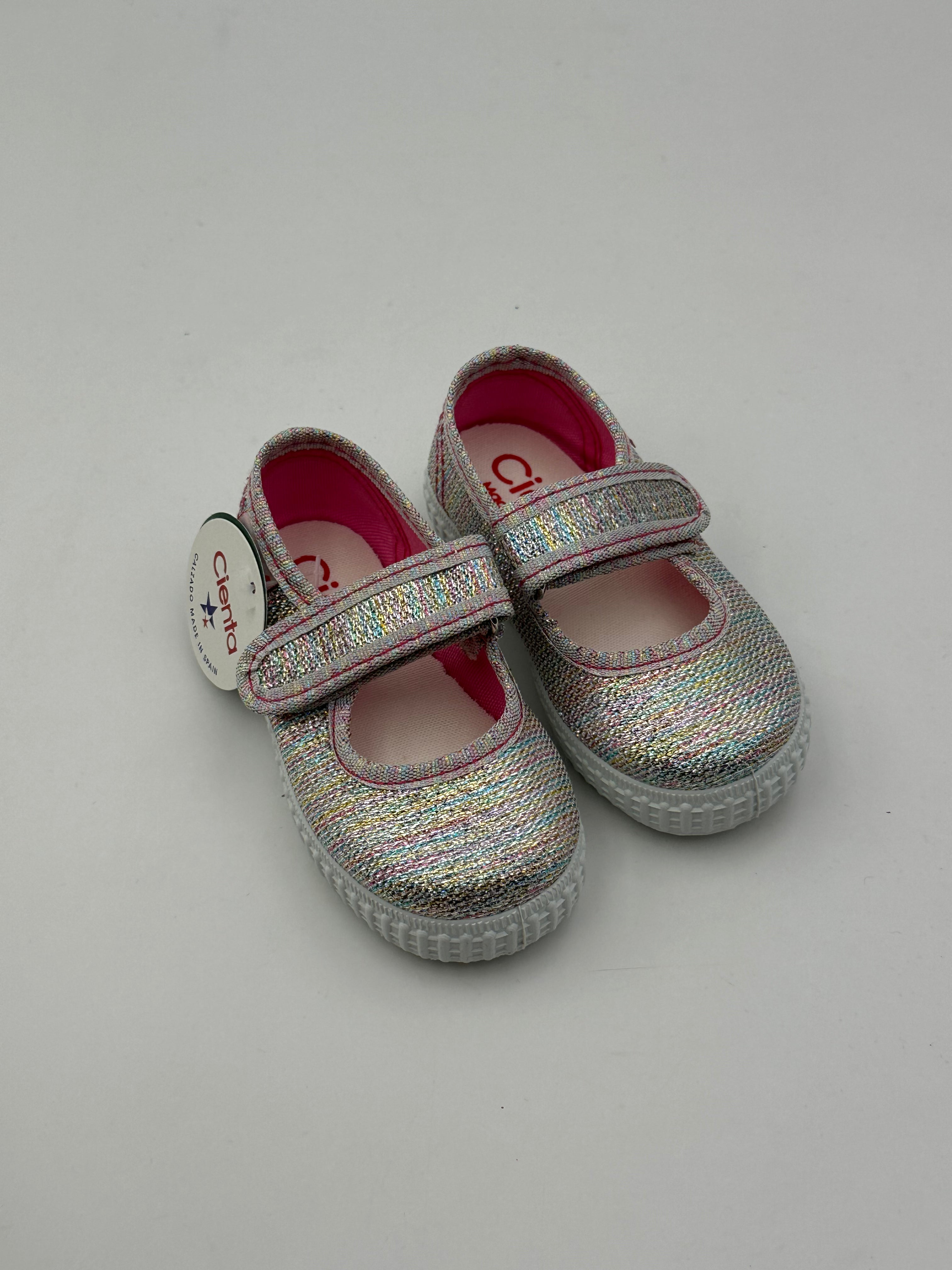 CIENTA  - Sandali con Strappo Glitter