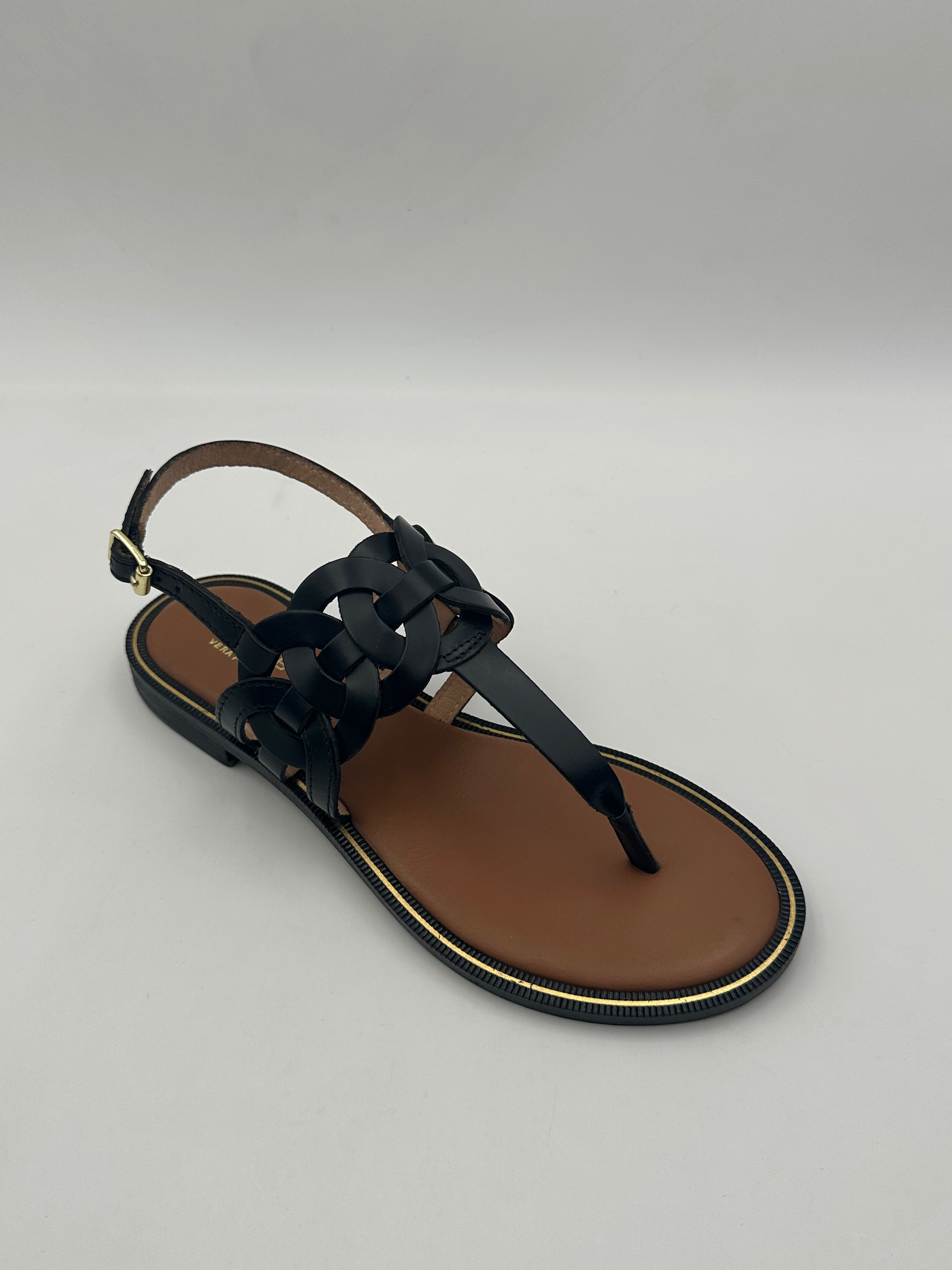 LEJADE - Sandalo Vitello NERO - ART-3391