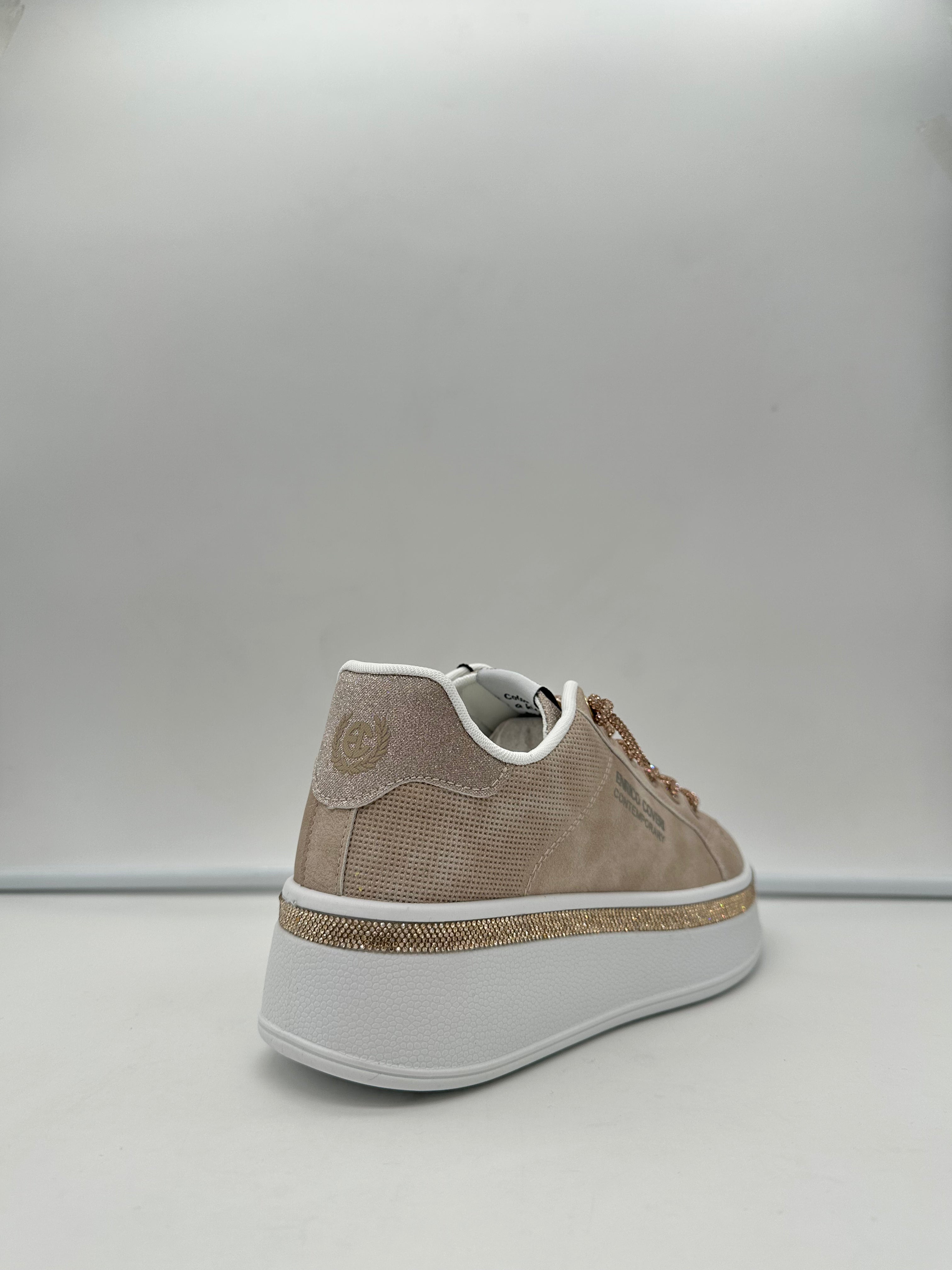 Enrico Coveri - Sneakers Platform Glitter Donna