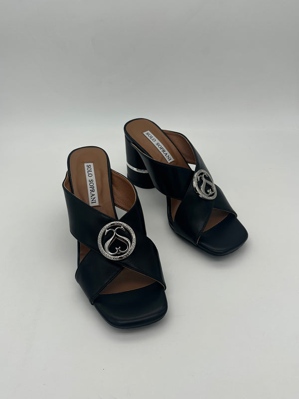 SOLO SOPRANI - Sandali con Tacco - Nero - Donna