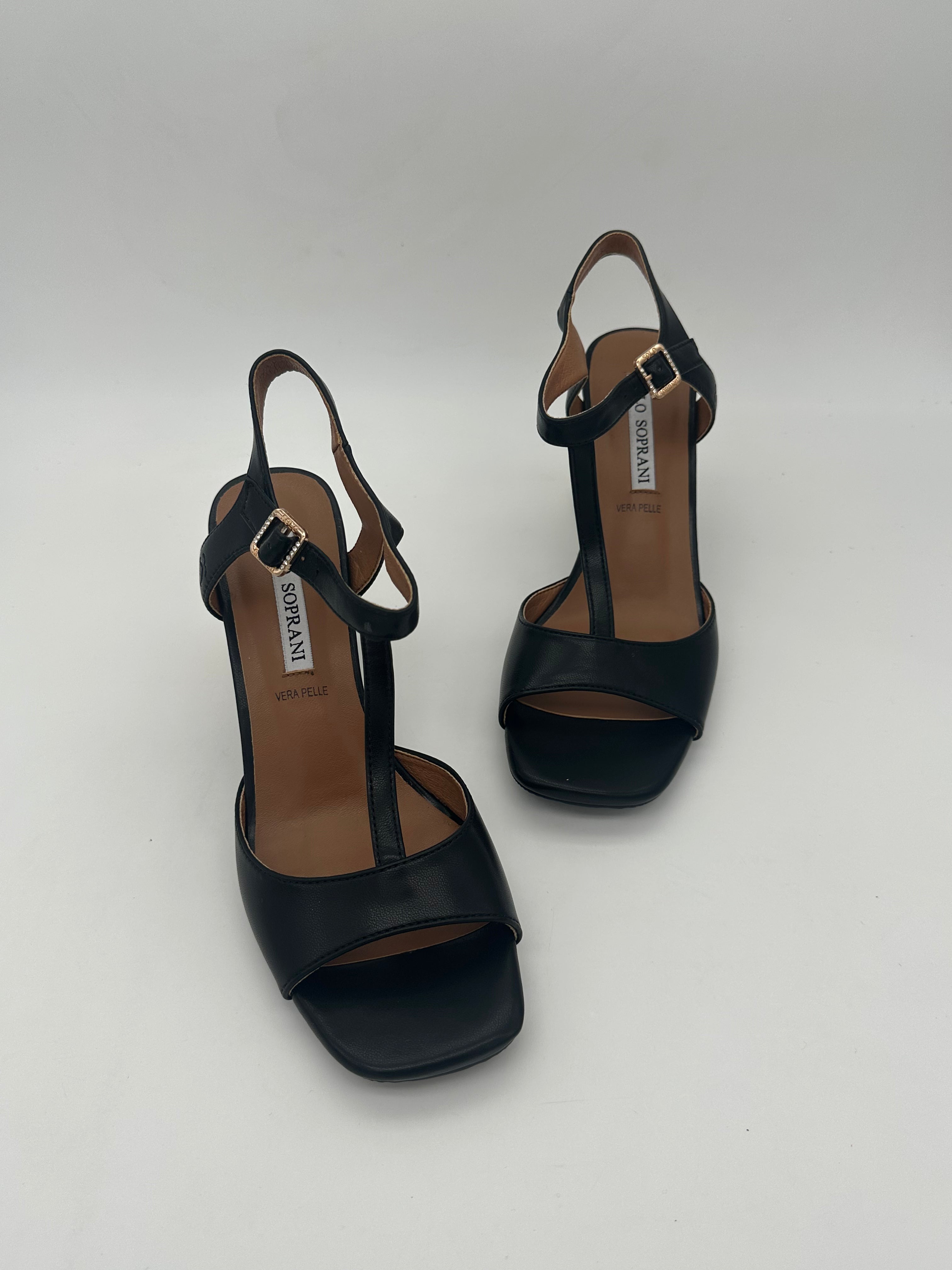 SOLO SOPRANI - Sandali Nero/Bianco - Donna