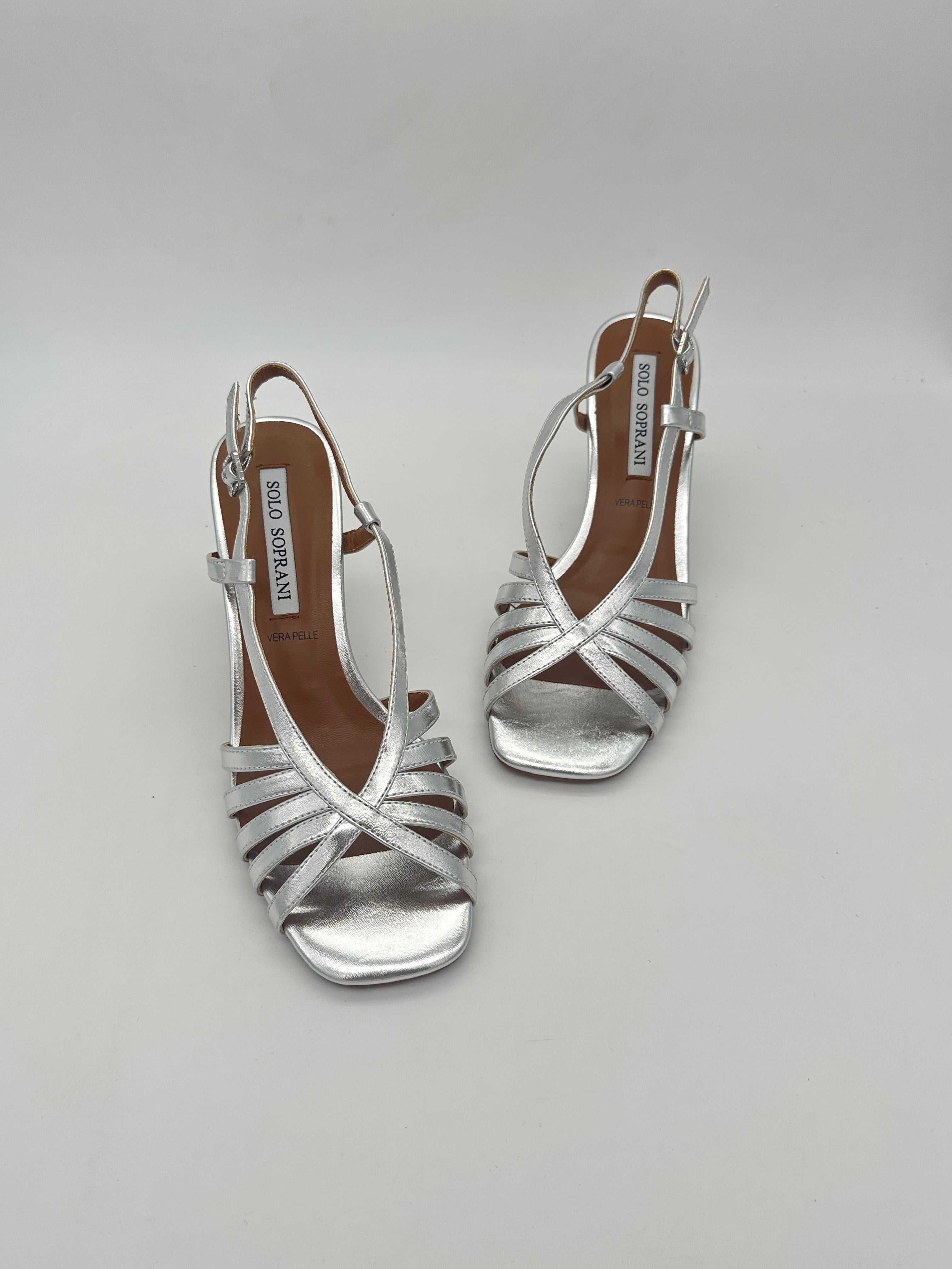 SOLO SOPRANI - Sandali Laminata/Argento - Donna