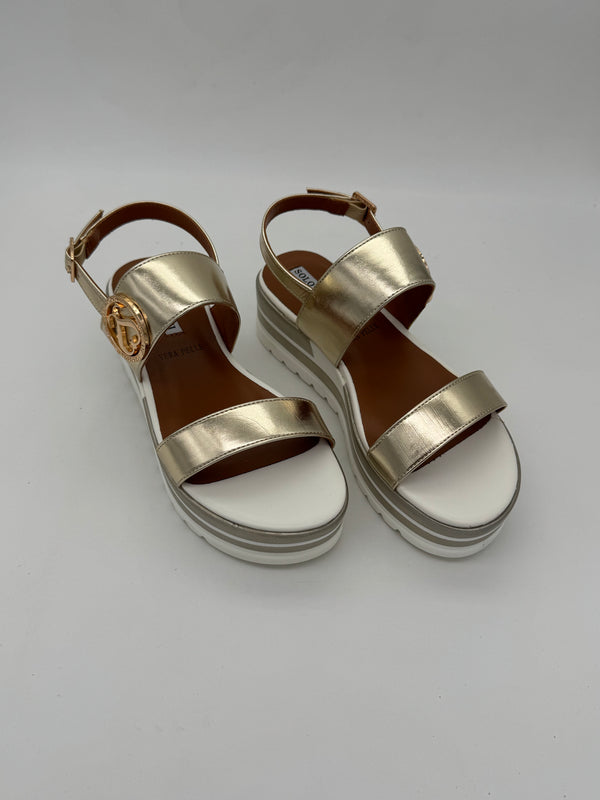SOLO SOPRANI - Sandali Platform ORO - Donna