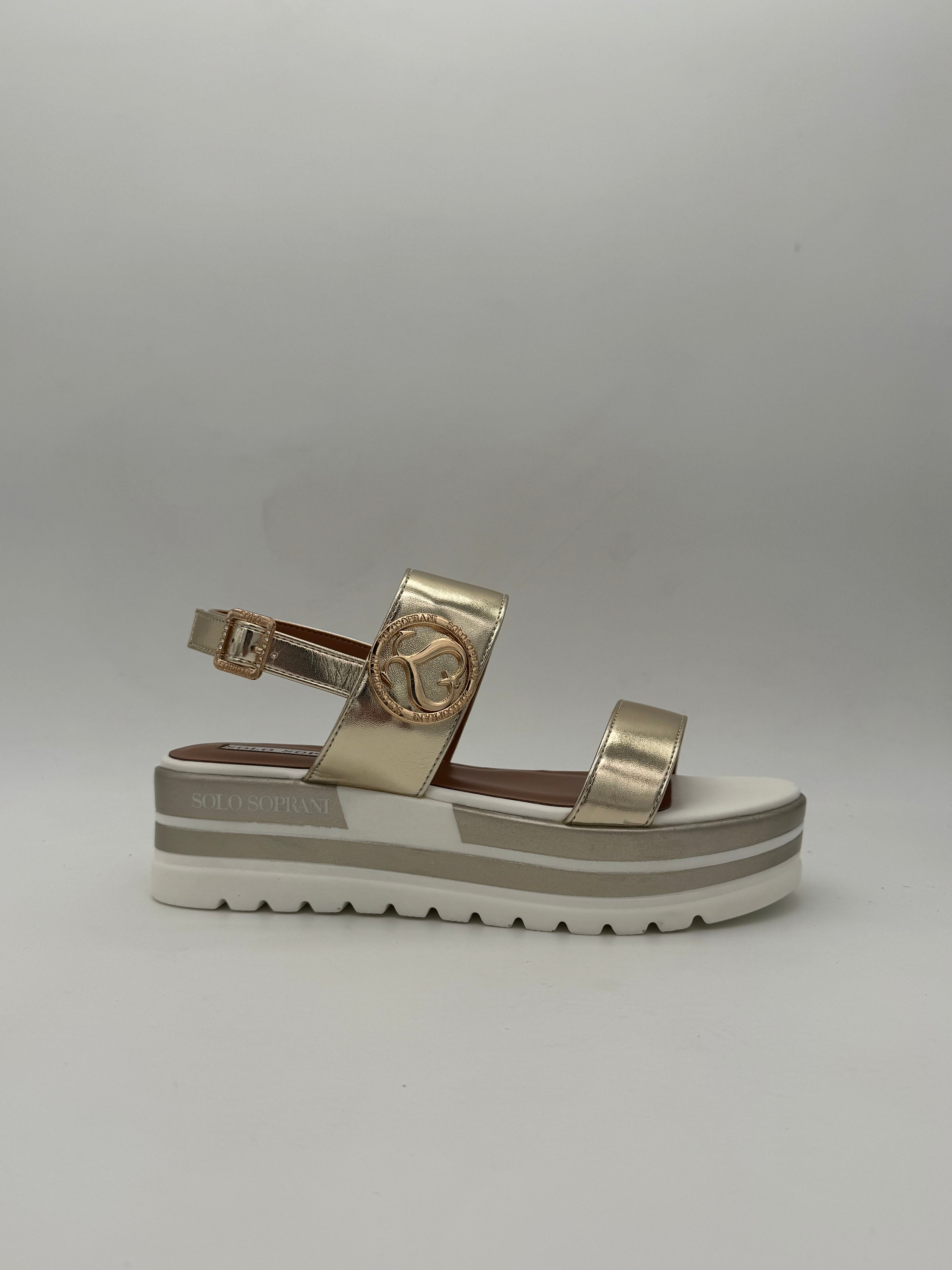SOLO SOPRANI - Sandali Platform ORO - Donna