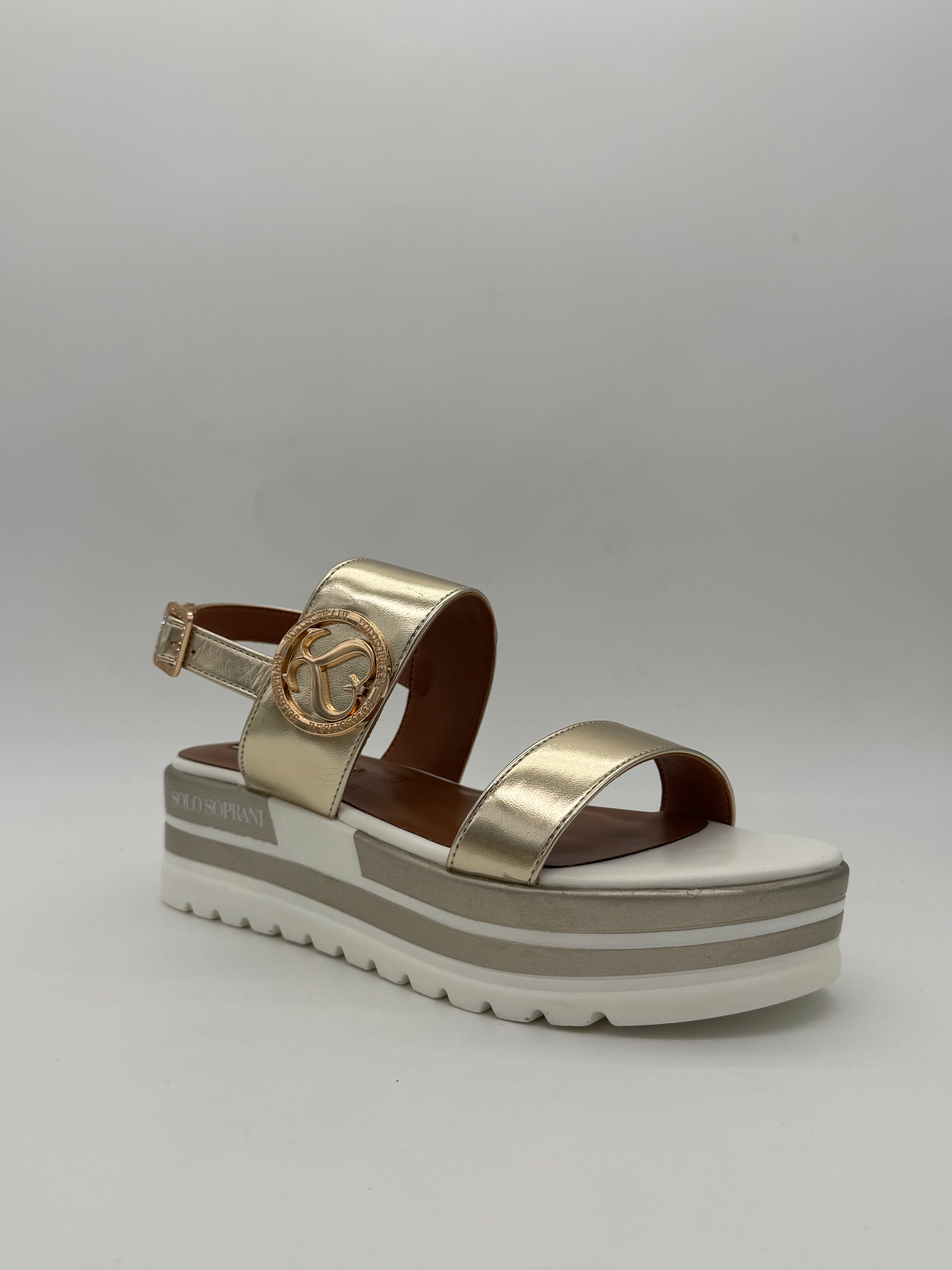 SOLO SOPRANI - Sandali Platform ORO - Donna