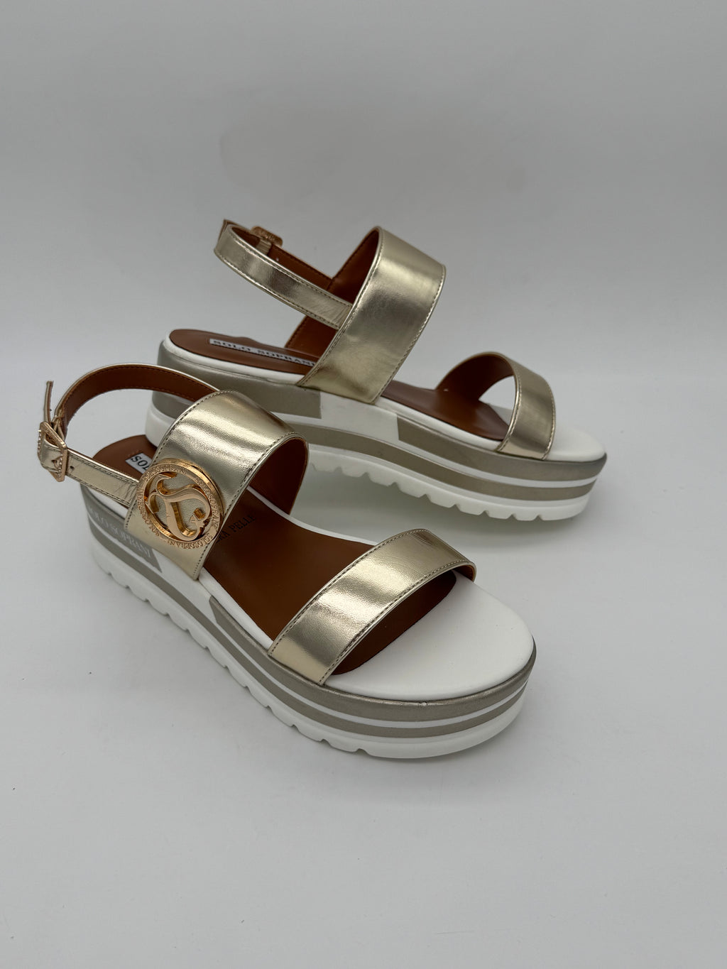 SOLO SOPRANI - Sandali Platform ORO - Donna