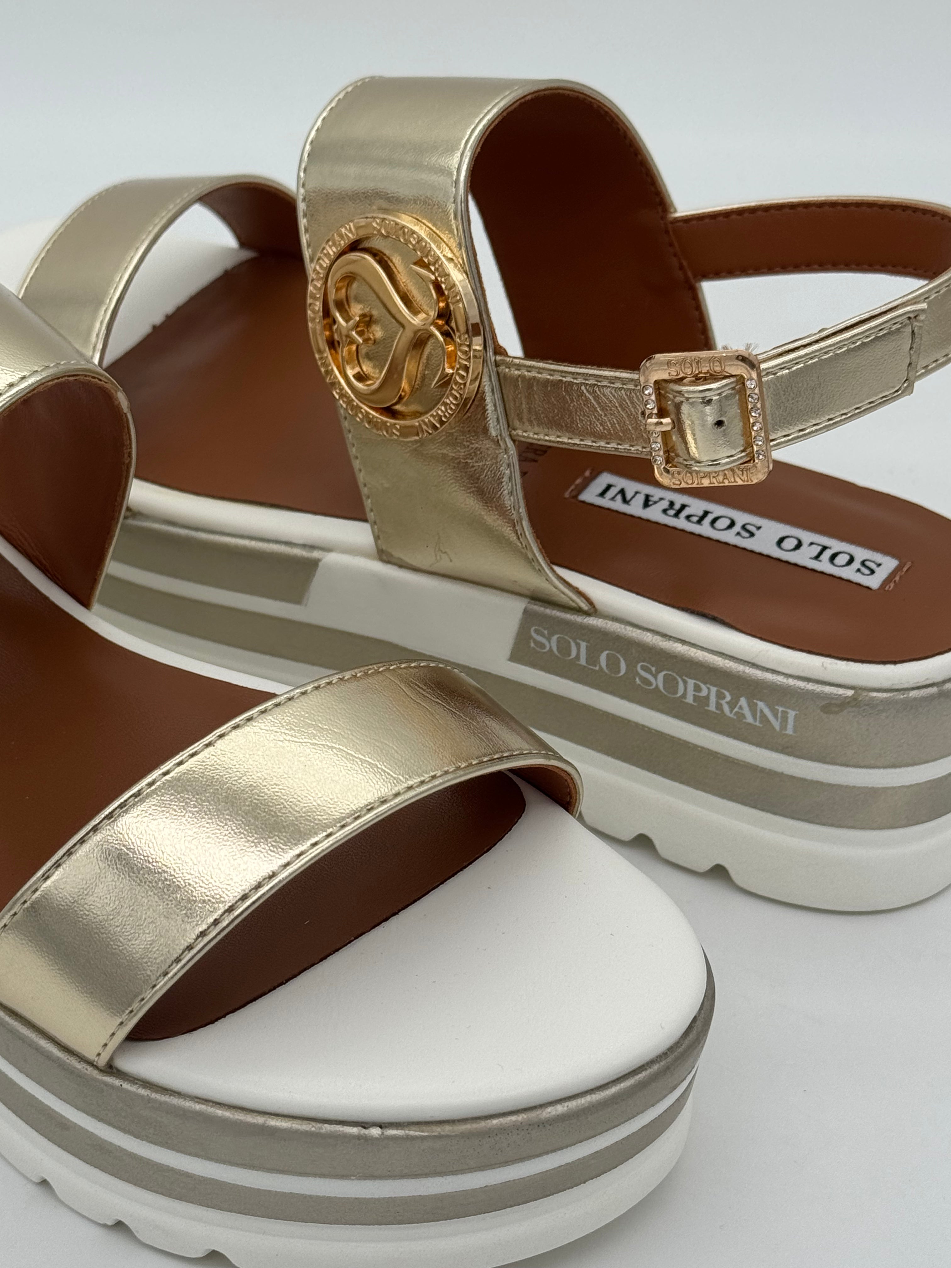 SOLO SOPRANI - Sandali Platform ORO - Donna