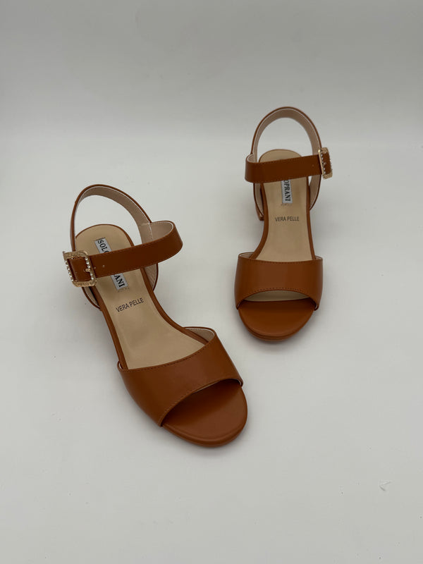 SOLO SOPRANI - Sandali con tacco Cuoio - Donna - SOLO41SA 202
