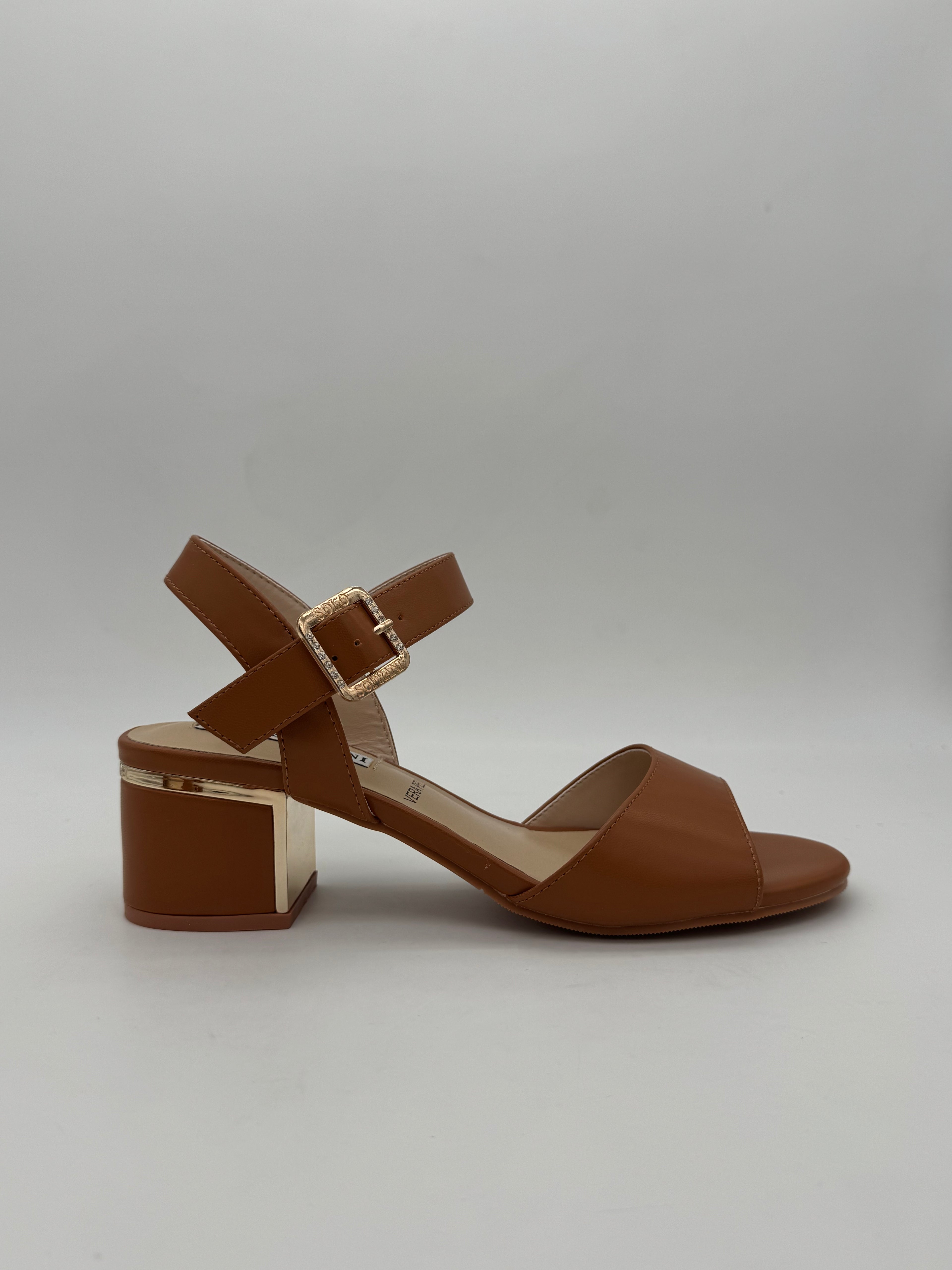 SOLO SOPRANI - Sandali con tacco Cuoio - Donna - SOLO41SA 202