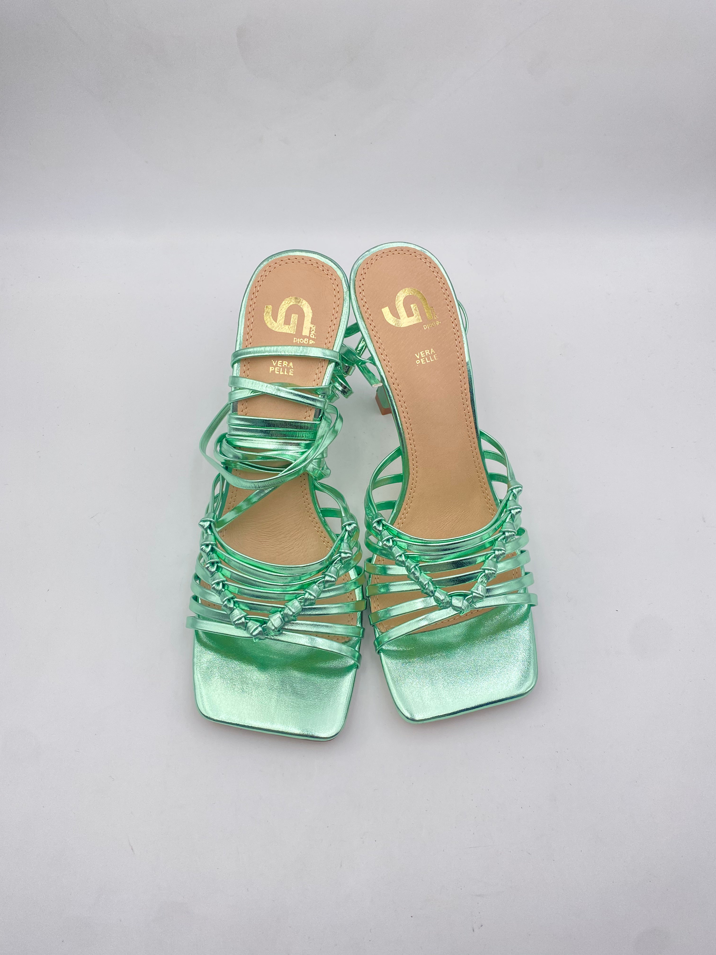 Gold&Gold - Sandalo in pelle con Tacco - Donna