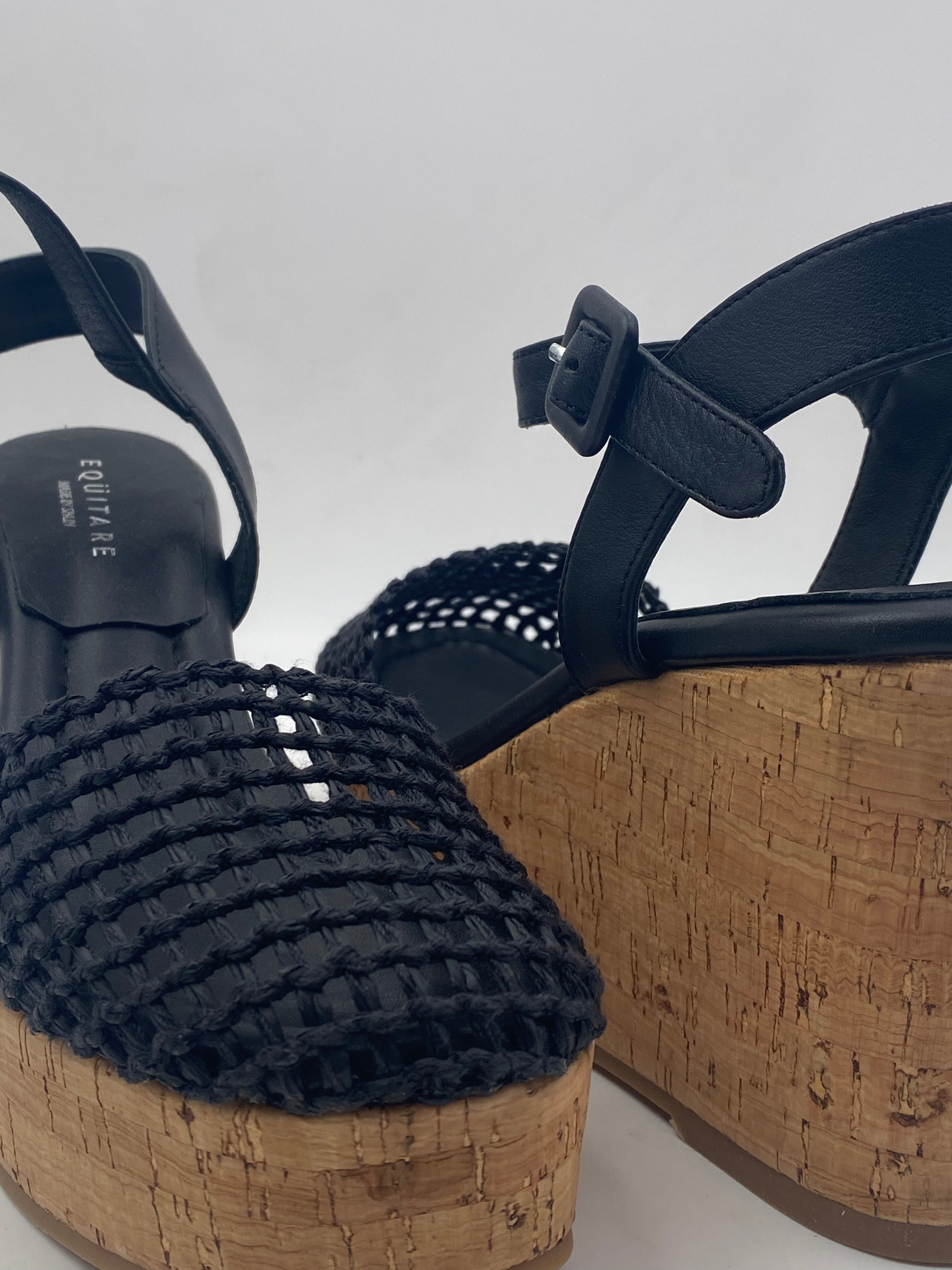 EQUITARE - Sandalo Deka in raffia