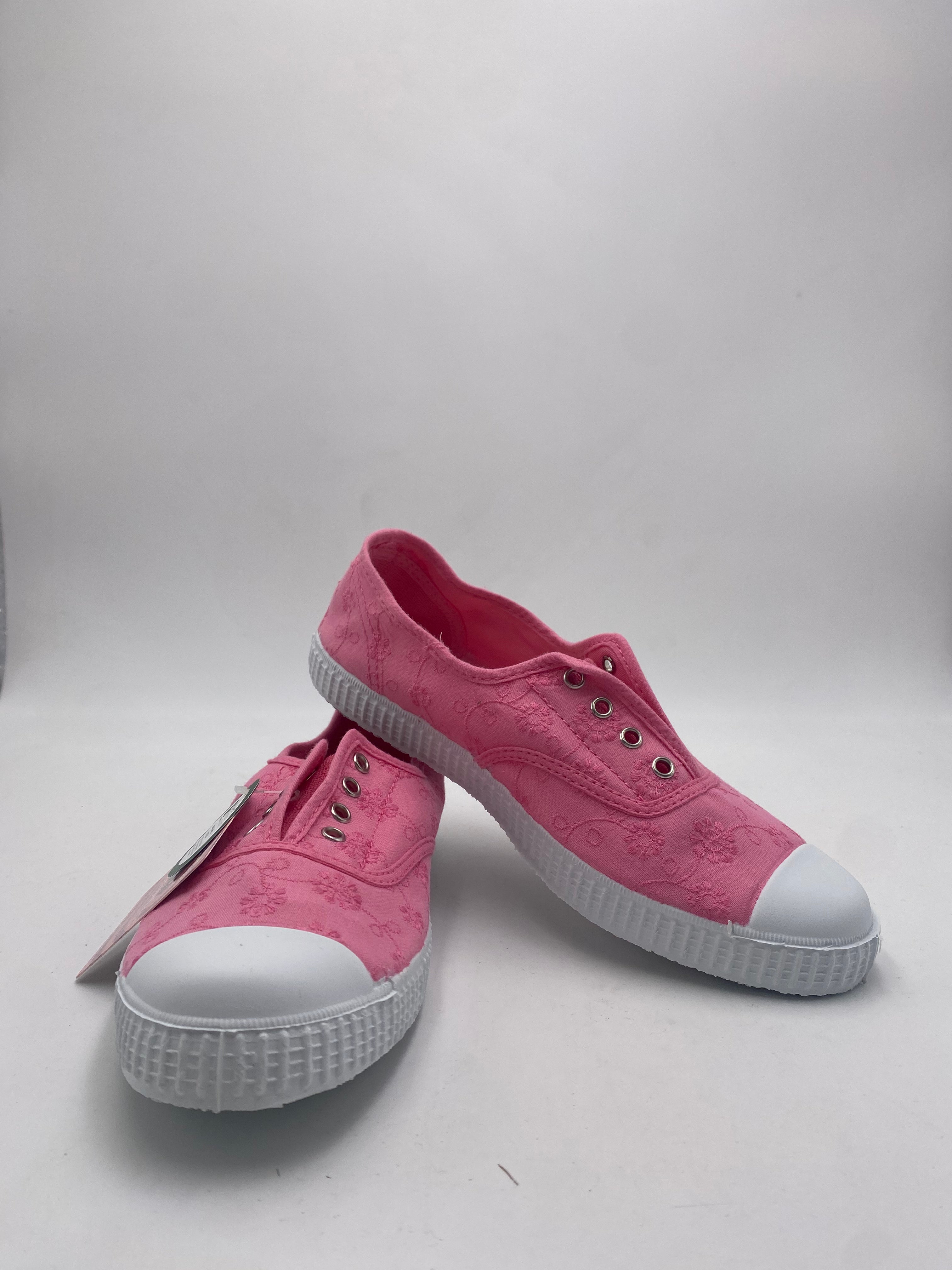 CIENTA  - Sneakers con Ricamo Floreale in tela