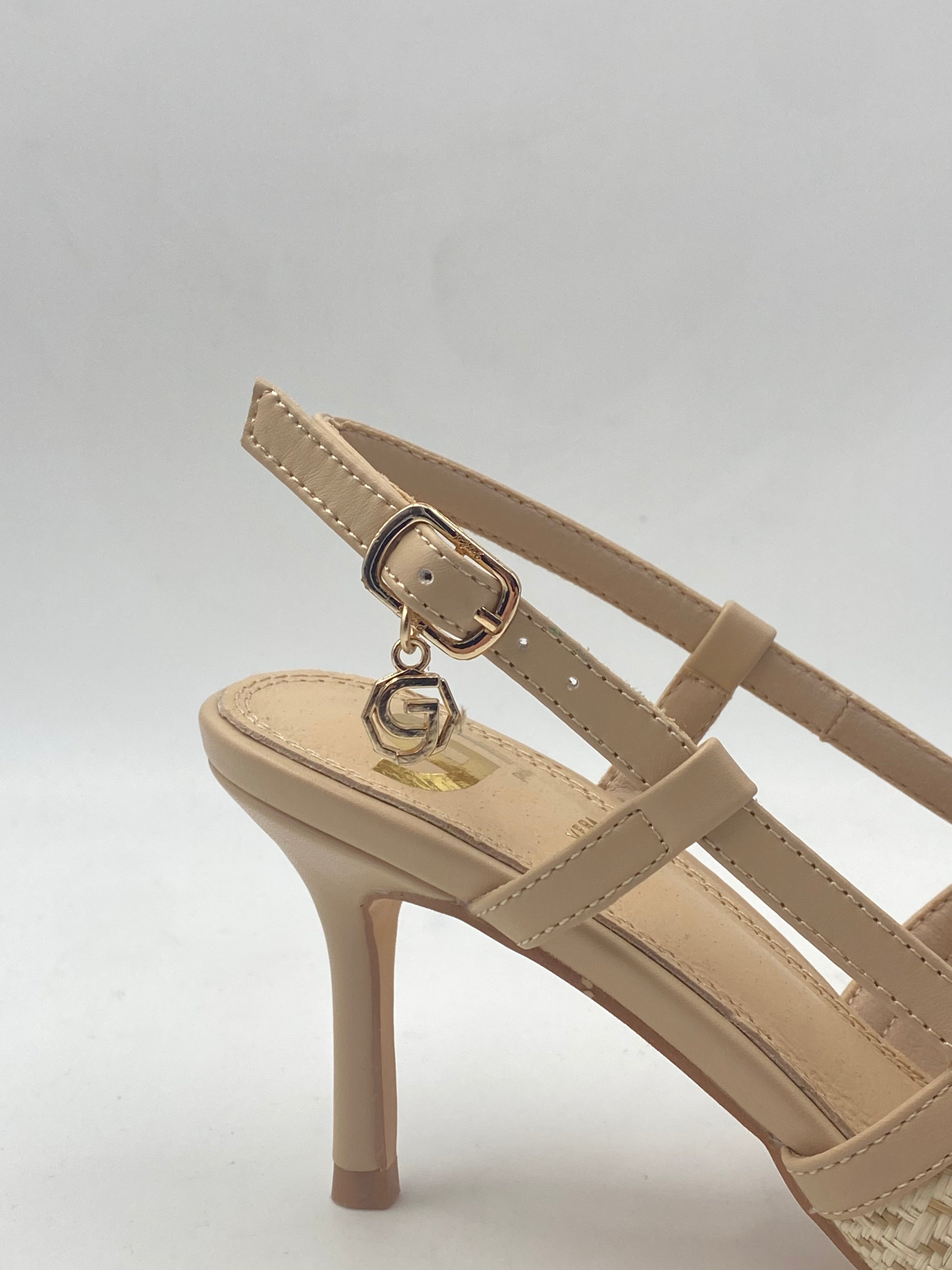 GOLD&GOLD - Tacco modello Chanel in Raffia