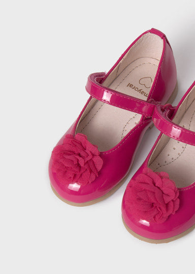 MAYORAL - Ballerina effetto vernice con Fiore - PRIMI PASSI