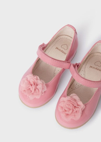 MAYORAL - Ballerina effetto vernice con Fiore - PRIMI PASSI