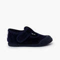 CIENTA - 981075 | Sandalo in Velluto con chiusura a strappo