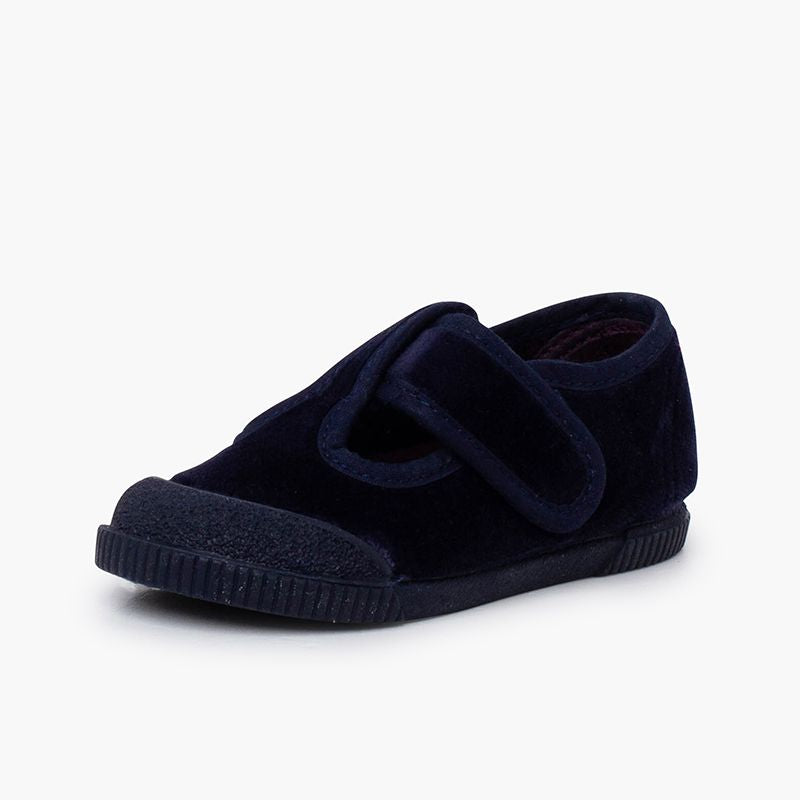 CIENTA - 981075 | Sandalo in Velluto con chiusura a strappo