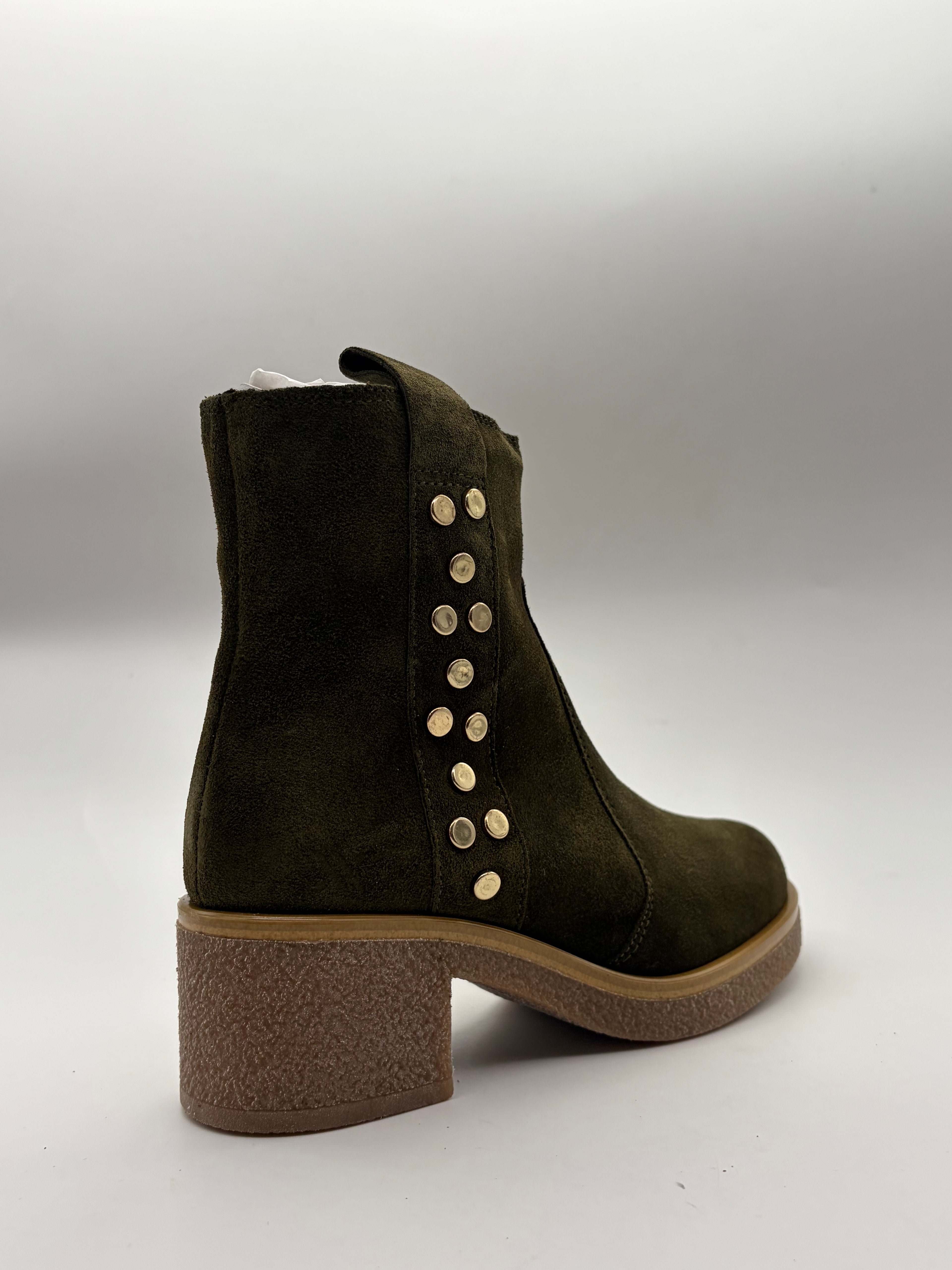 FLEX | Stivaletto Camoscio Verde  | Donna