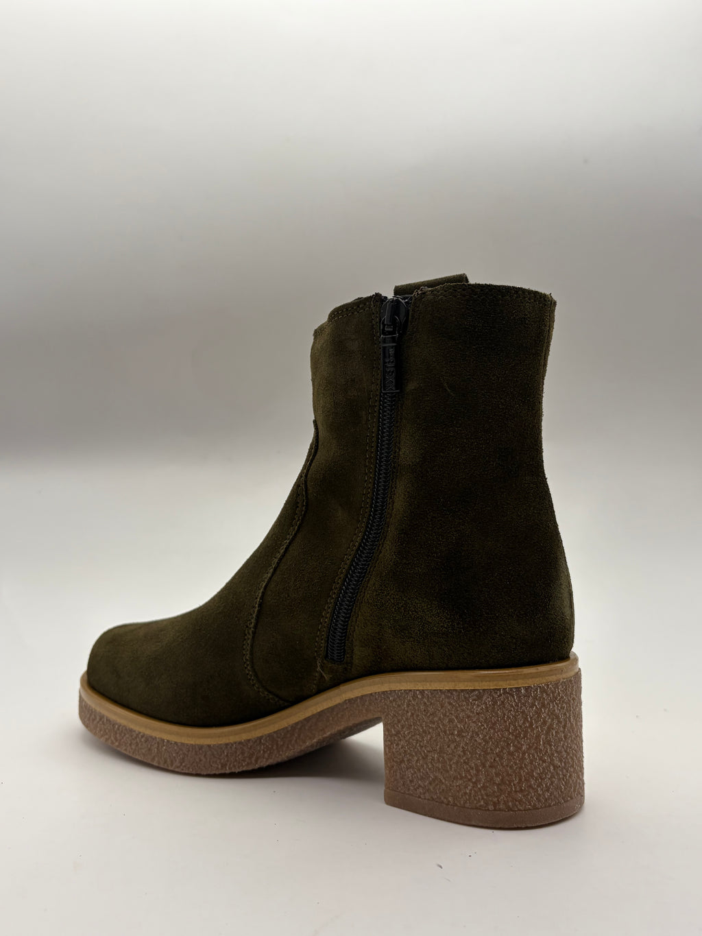 FLEX | Stivaletto Camoscio Verde  | Donna
