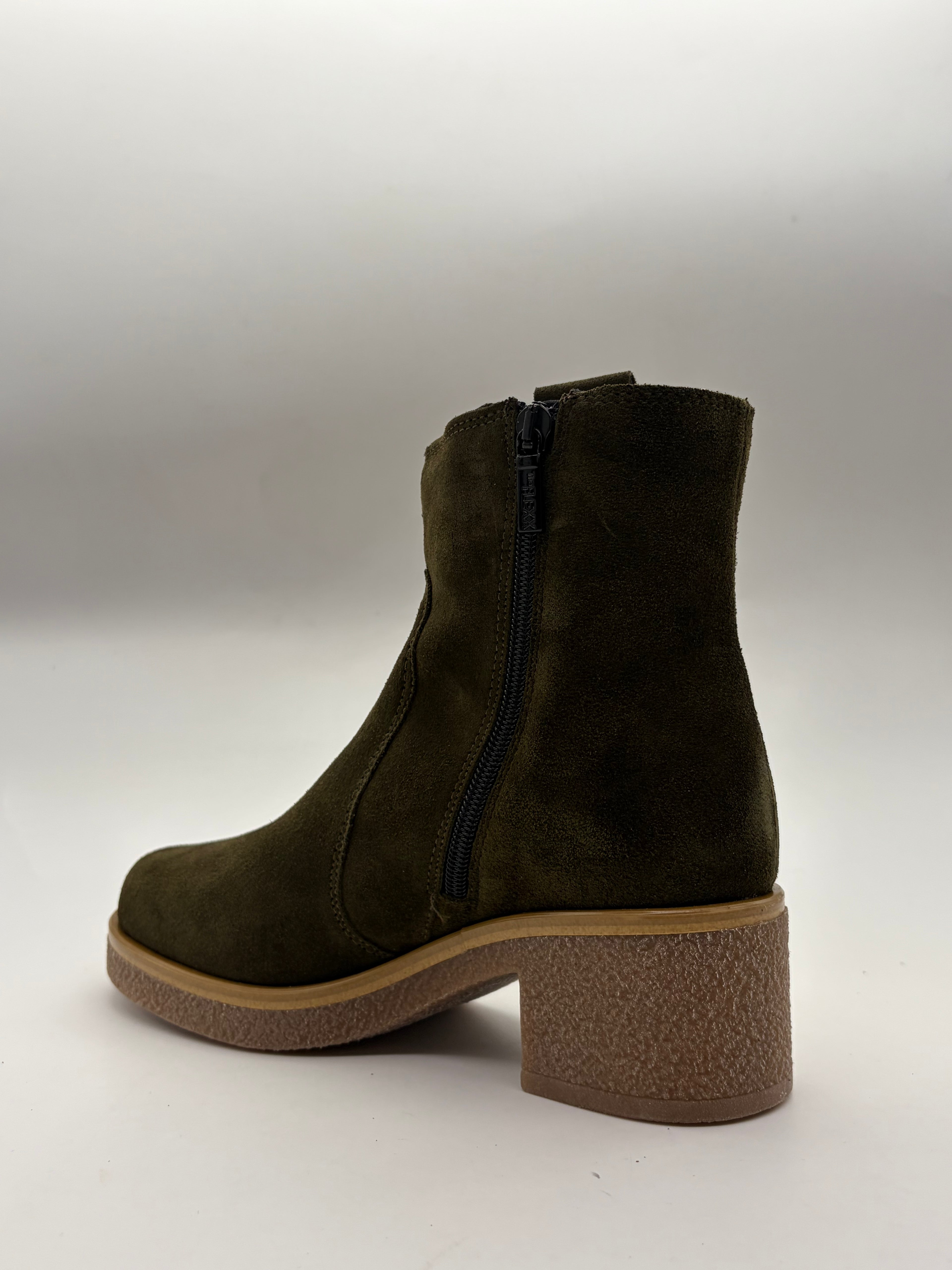 FLEX | Stivaletto Camoscio Verde  | Donna