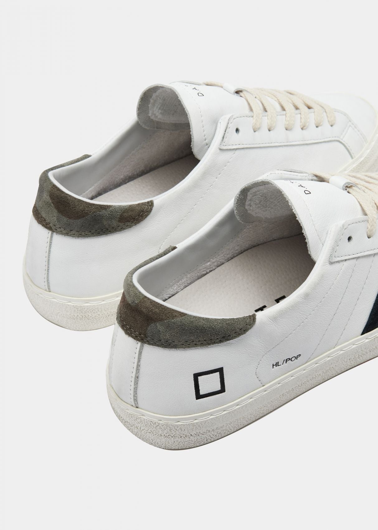 D.A.T.E. UOMO - HILL LOW POP WHITE/CAMO