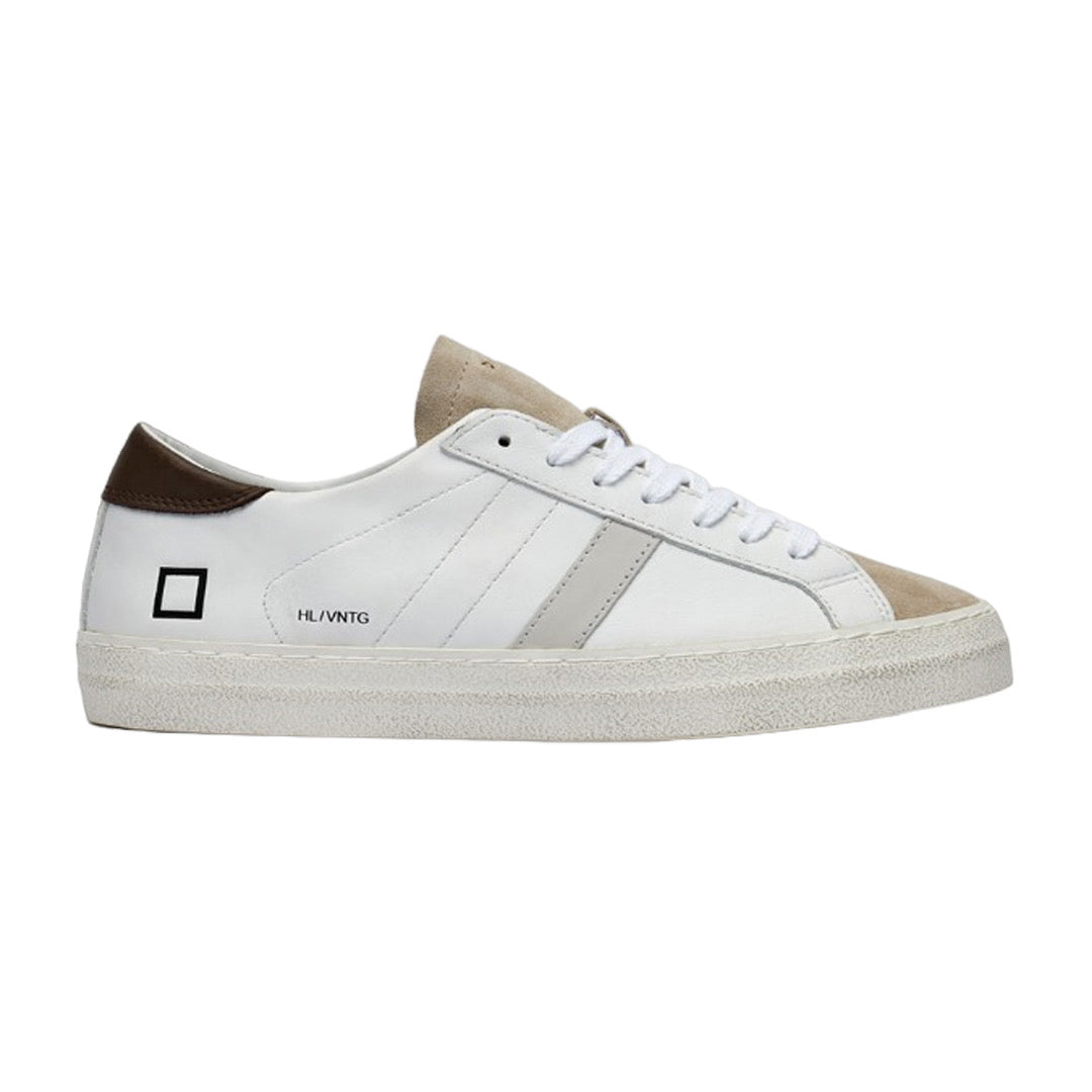 D.A.T.E. UOMO - HILL LOW VINTAGE CALF WHITE - T. MORO