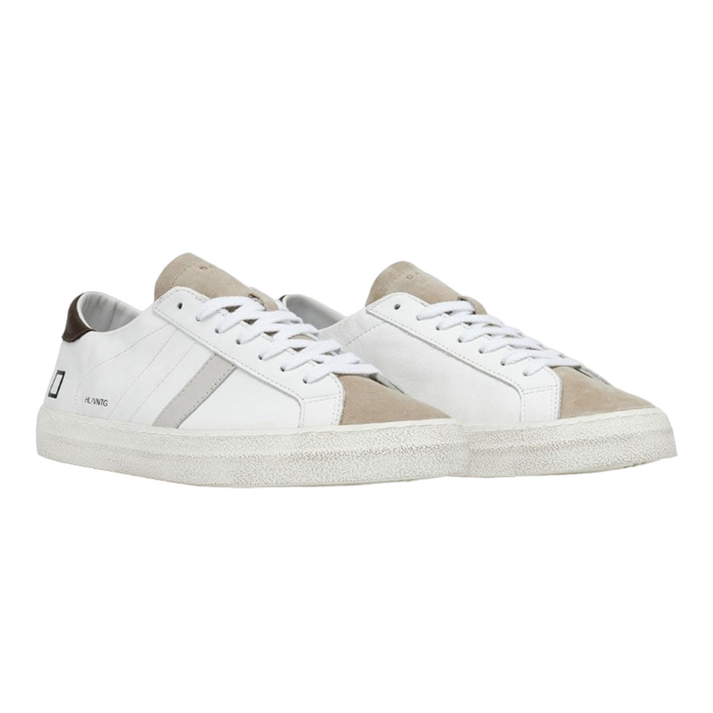 D.A.T.E. UOMO - HILL LOW VINTAGE CALF WHITE - T. MORO