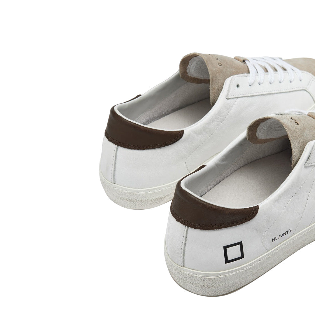D.A.T.E. UOMO - HILL LOW VINTAGE CALF WHITE - T. MORO