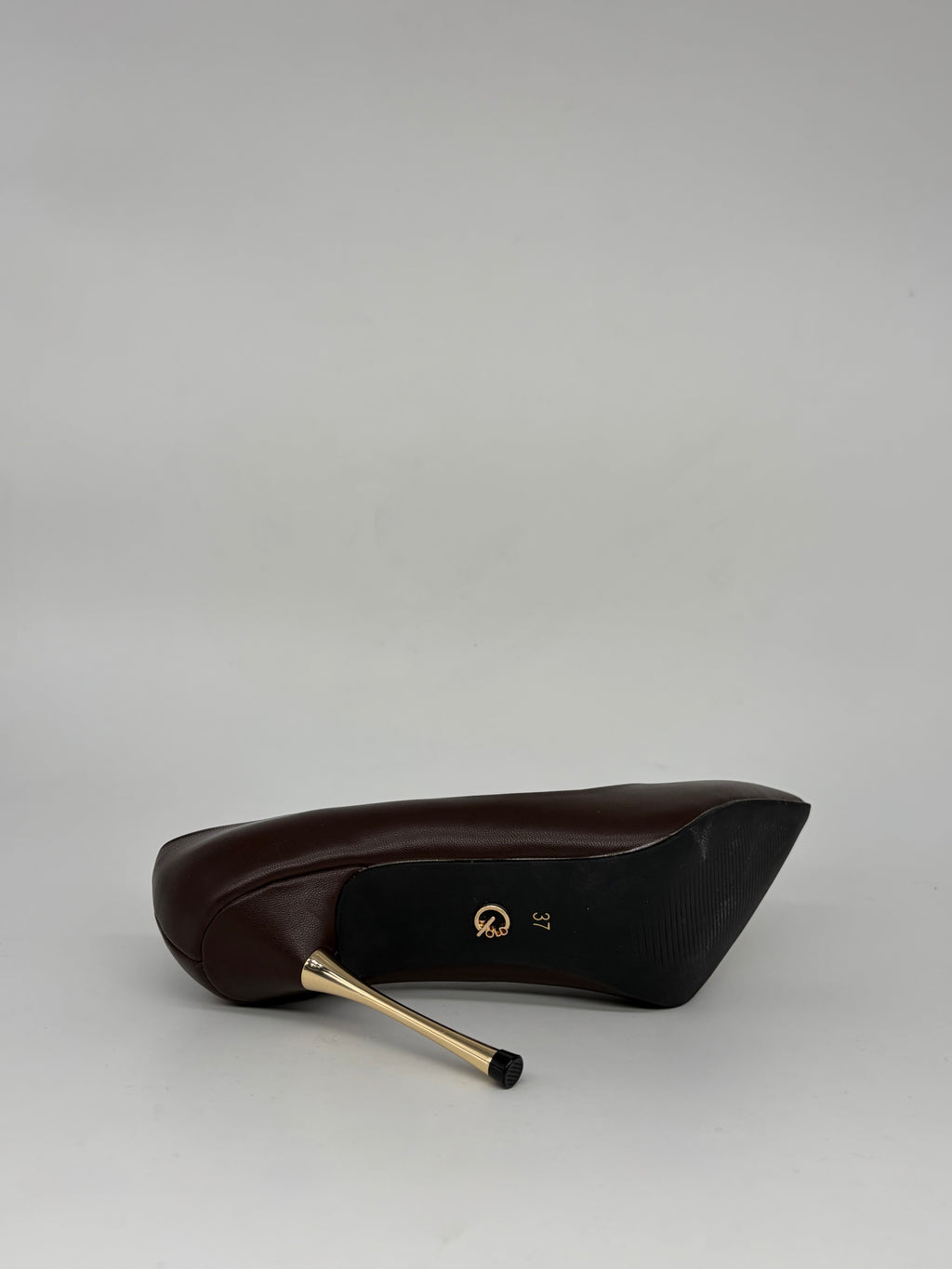 Gold & Gold - Tacco a stiletto effetto scultura Nero/Rosso