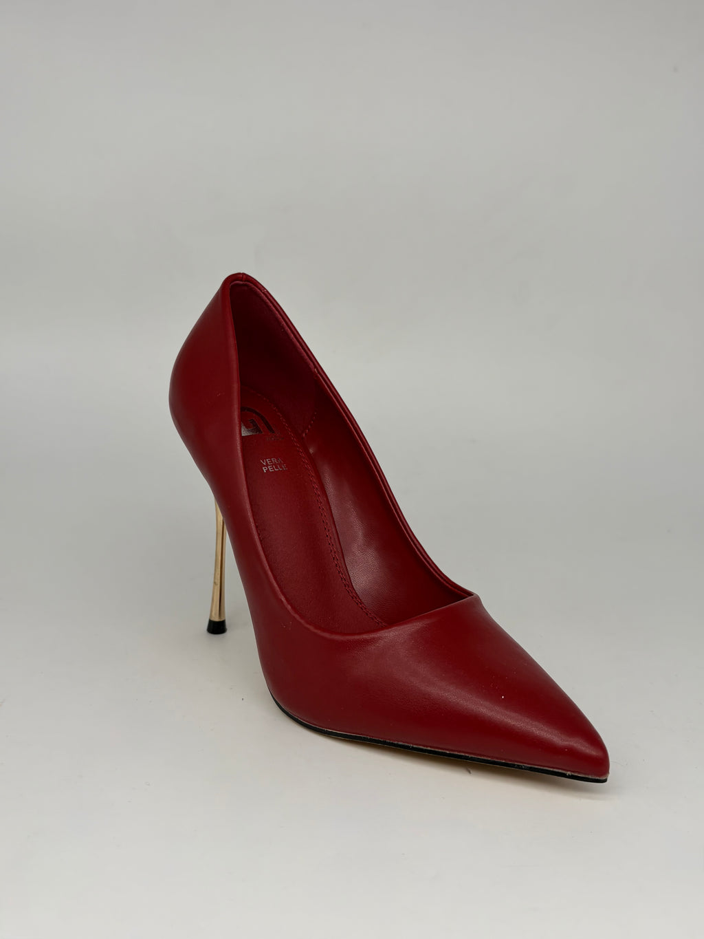 Gold & Gold - Tacco a stiletto effetto scultura Nero/Rosso