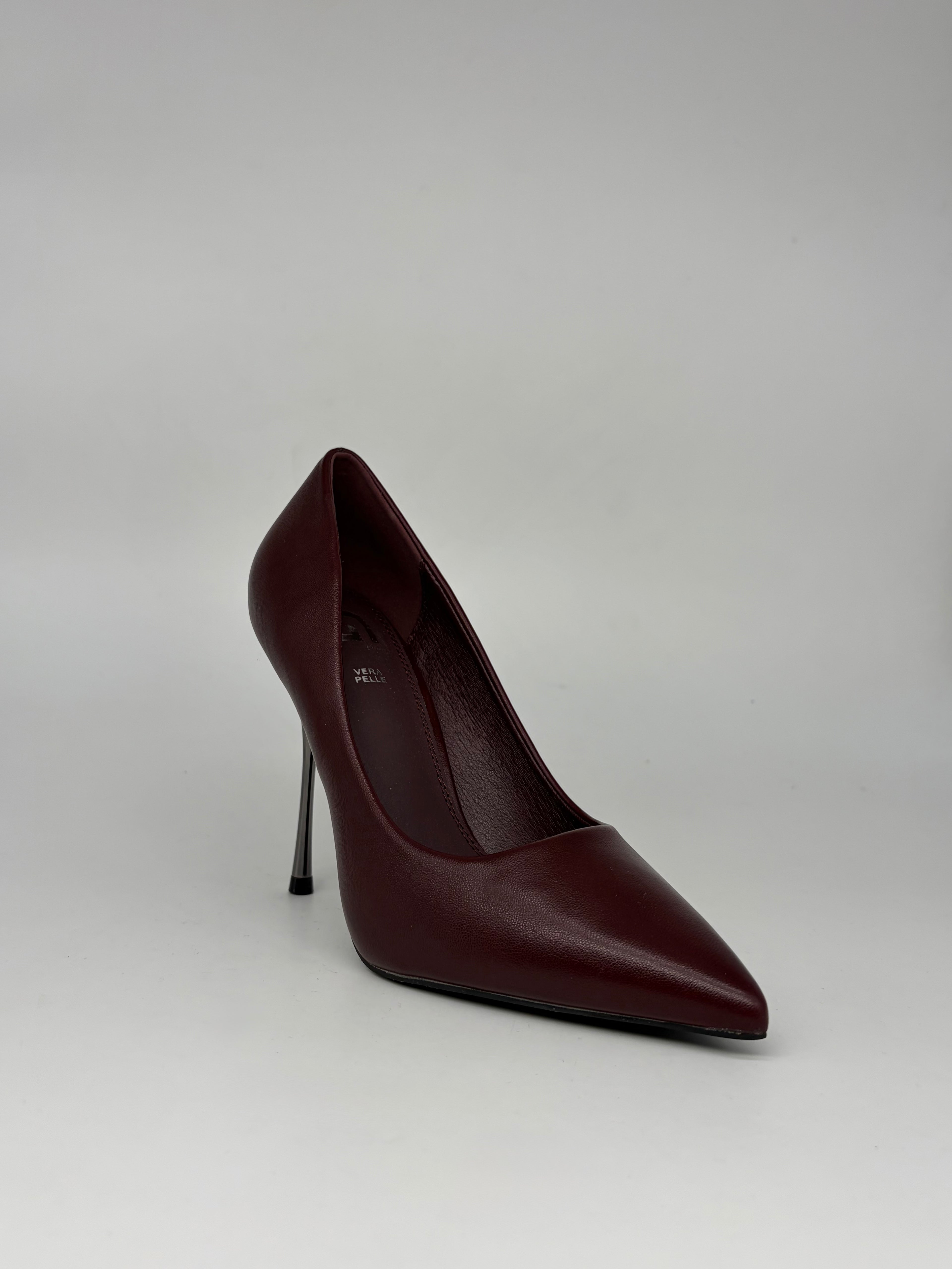Gold & Gold - Tacco a stiletto effetto scultura Nero/Rosso