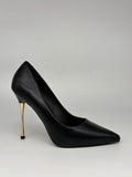 Gold & Gold - Tacco a stiletto effetto scultura Nero/Rosso
