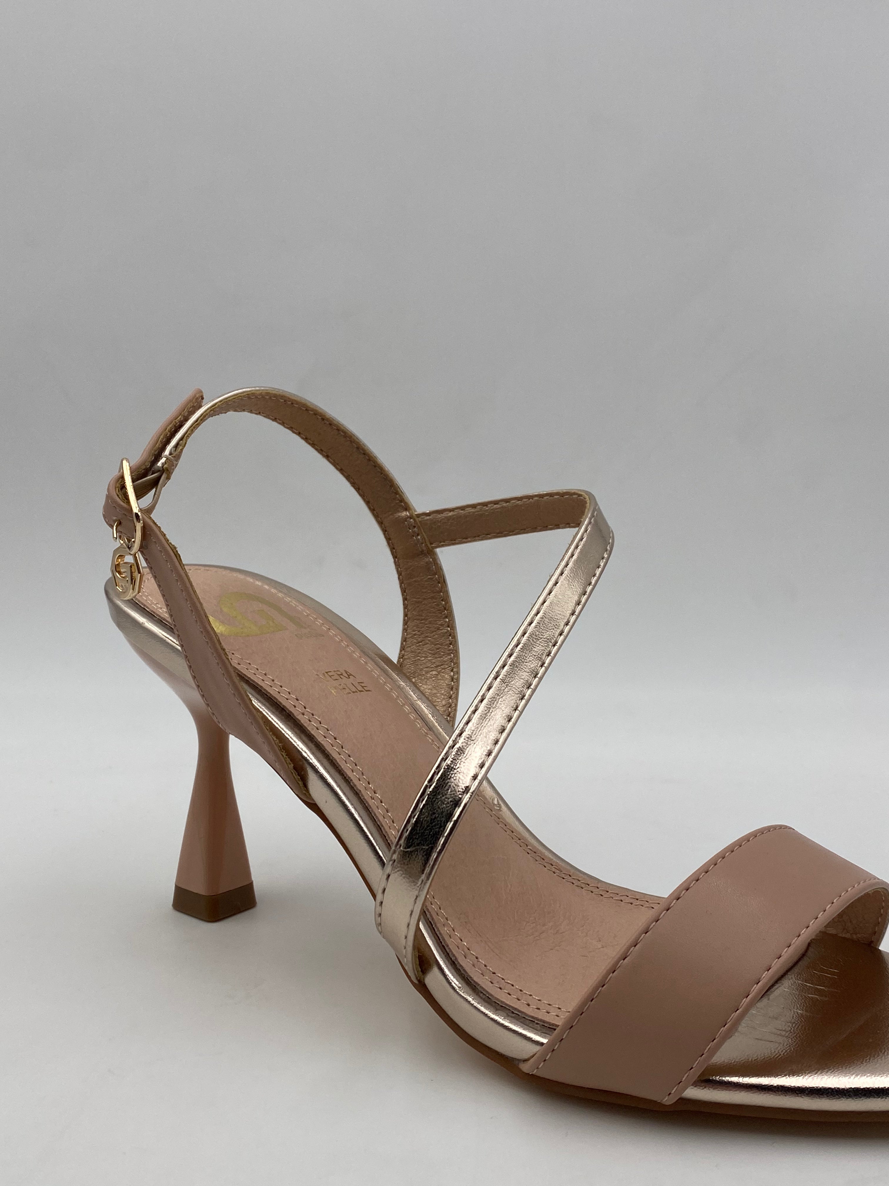Gold&gold - Sandalo Tacco Oro Clessidra