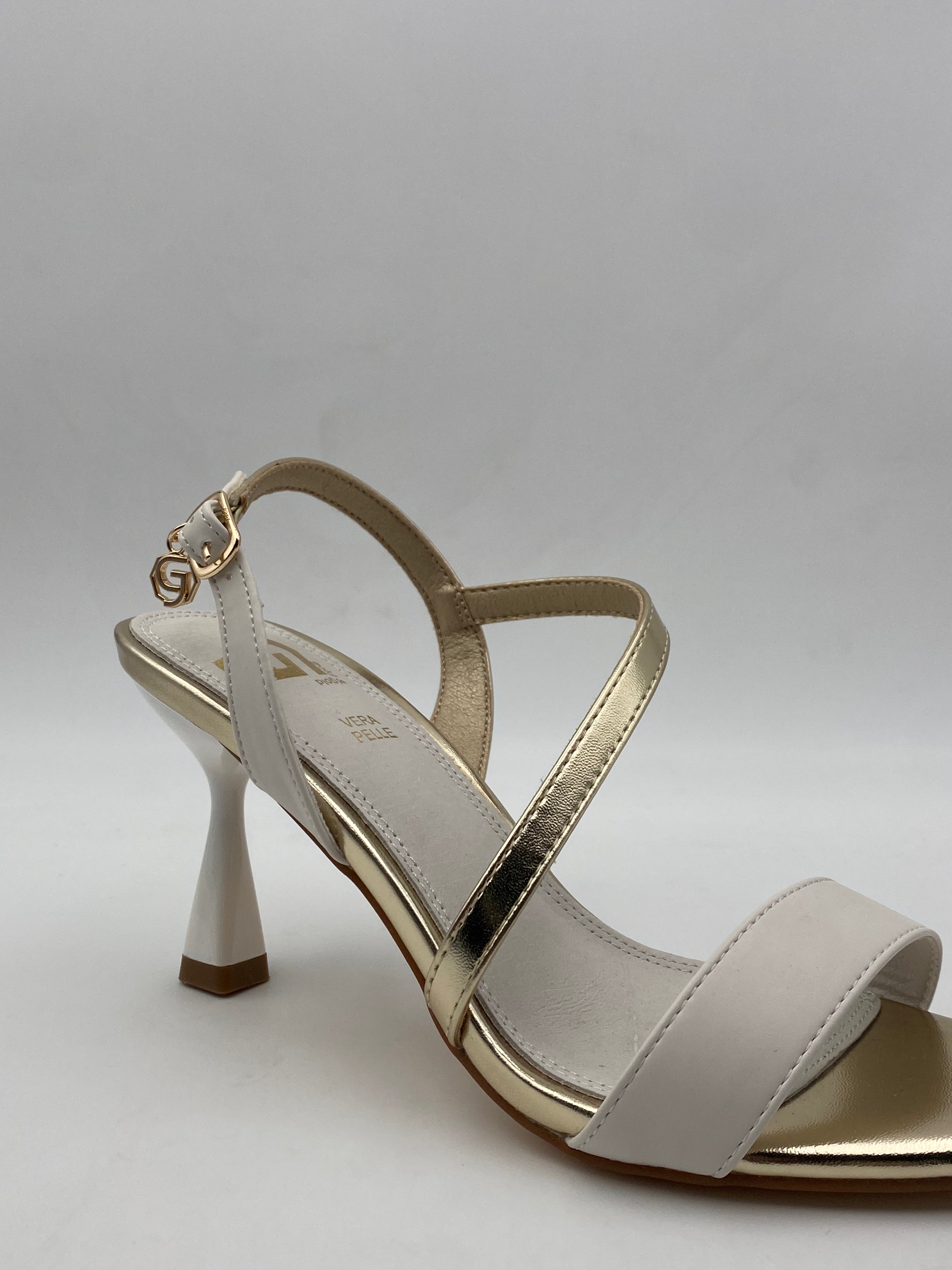 Gold&gold - Sandalo Tacco Oro Clessidra
