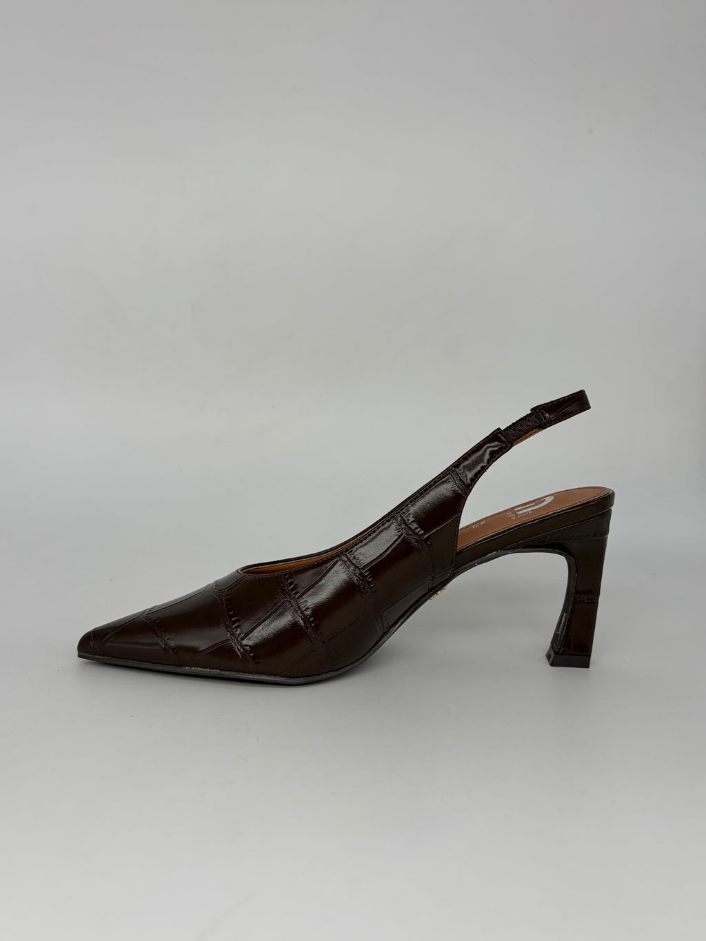 Gold & Gold - Décolleté Slingback Coccodrillo