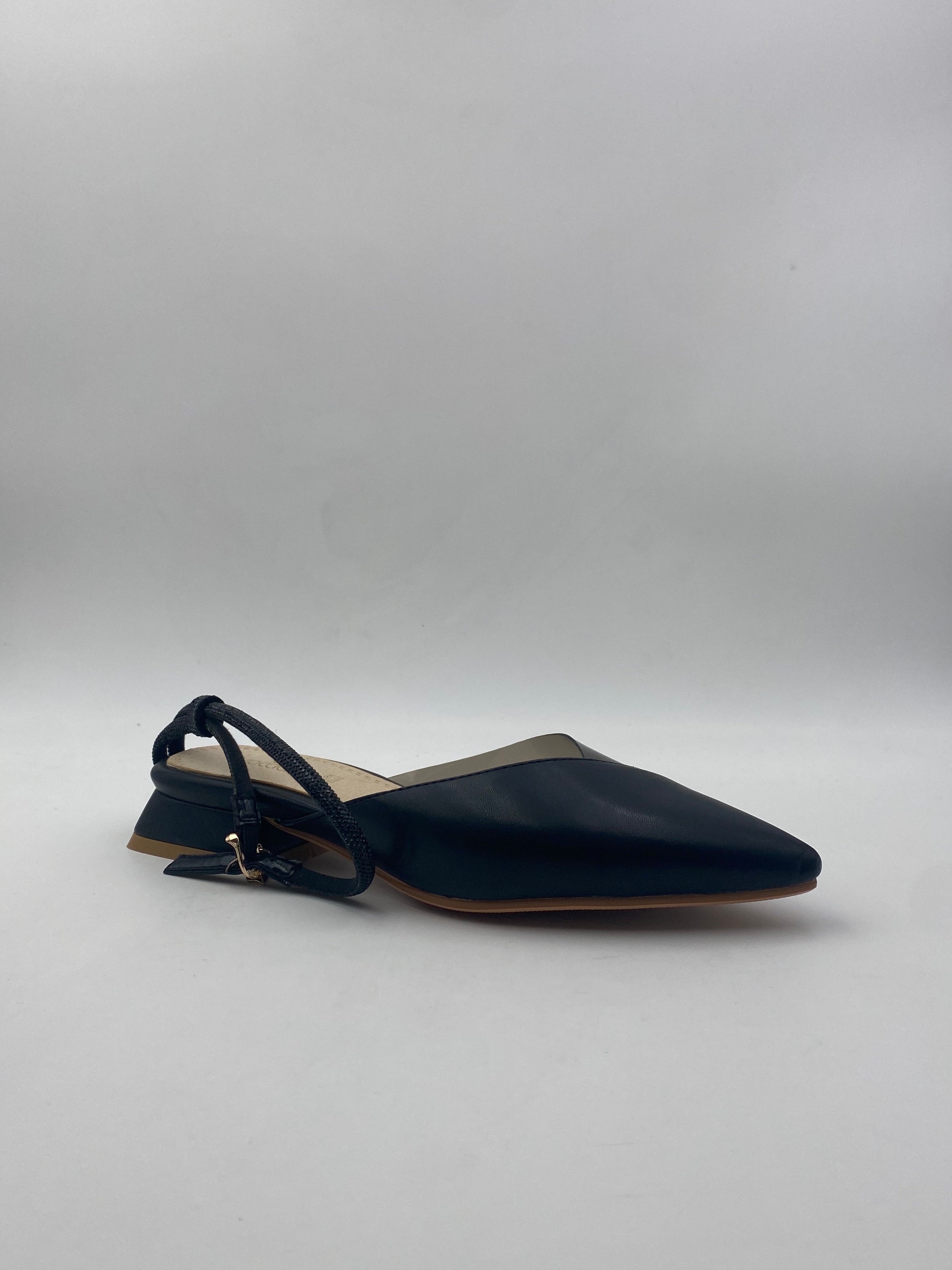 Braccialini -  Ballerine Laminate Nera/Oro - F77C
