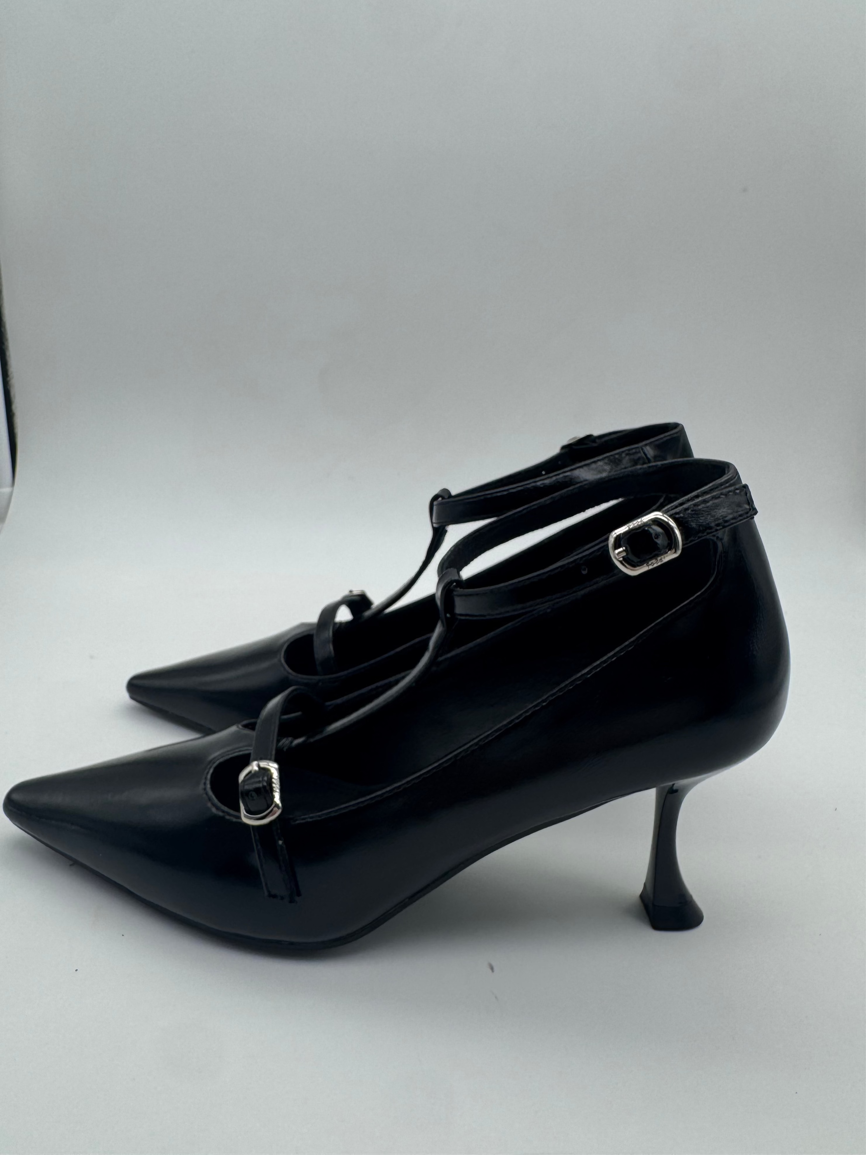 Gold & Gold - Tacco con cinturino Nero/Caffe